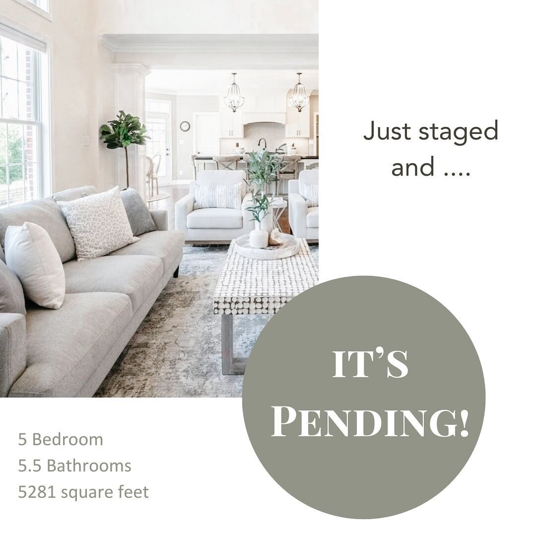 Last week was busy and three out of the four houses we staged pended right away!✨ In a competitive market, staged homes look better in pictures 📷 and attract more attention from potential buyers!  Listed by Kelly Dather with the Kelly Dather Real Es