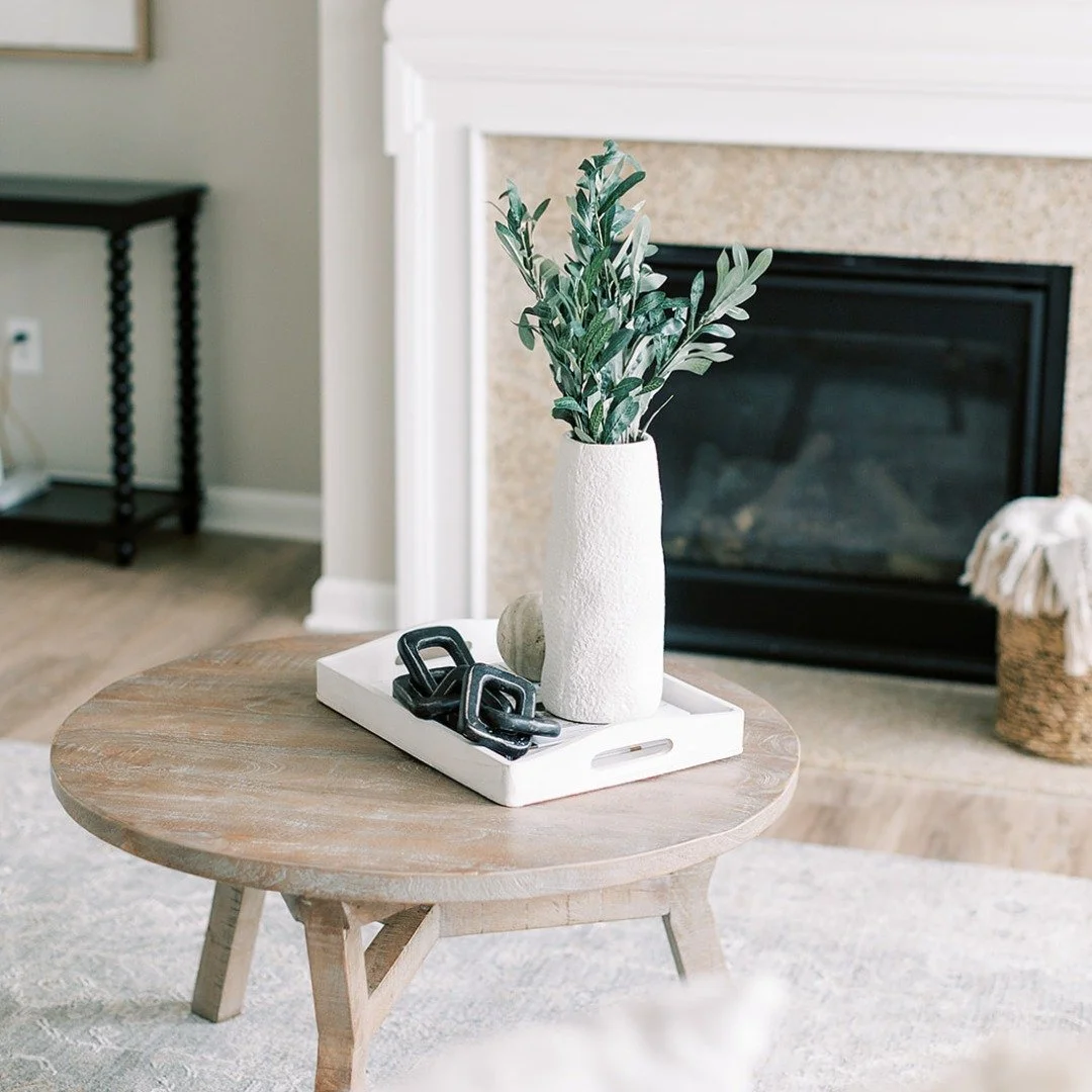 Simple, serene, and styled with intention. Exactly how a home should feel 🌿

 #naturaldecor #naturaldecorstyles #homestaginginspo #homestagingtips #homestaging #indianapolis #indianapolisrealestate #moderndesign #stagingaccessories #moderndecor #liv