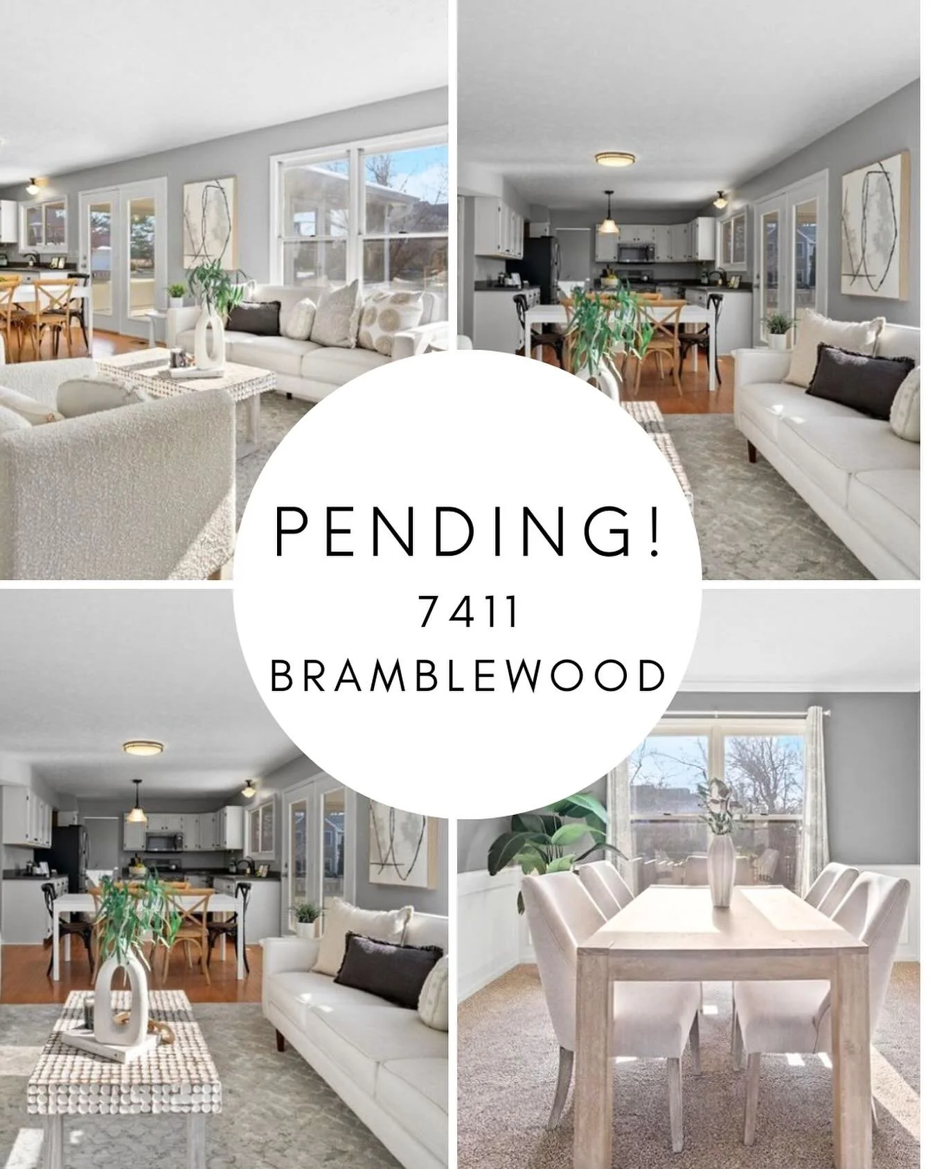 This one PENDED ✨ before we could post about it!  7411 Bramblewood has
4 bed 🛌 
2.5 bath 🛀 
2 Living Areas 🛋️🛋️
Close to Eagle Creek Park 🌳 🦉 🛶 
Circular floor plan✨✨

SOLD by Amy Spillman
with Compass of Indiana
📲 317-753-4250
staged by @gra