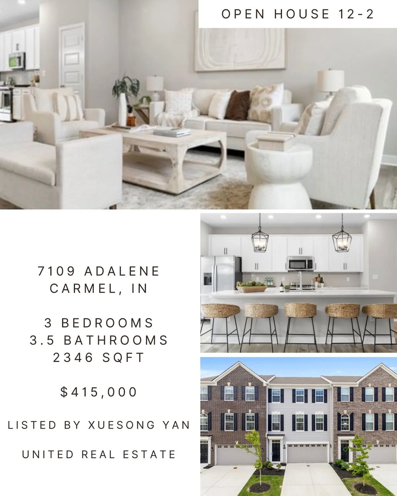 We love the open concept floor plan and all the natural light in the Carmel Condo! ☀️Close to all the amazing things Carmel has to offer!✨✨If you are looking&hellip; don&rsquo;t miss today&rsquo;s open house!  #carmelindiana #carmelindianarealestate 