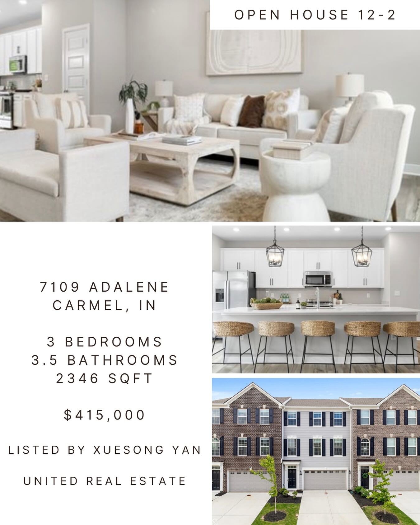 We love the open concept floor plan and all the natural light in the Carmel Condo! ☀️Close to all the amazing things Carmel has to offer!✨✨If you are looking&hellip; don&rsquo;t miss today&rsquo;s open house!  #carmelindiana #carmelindianarealestate 