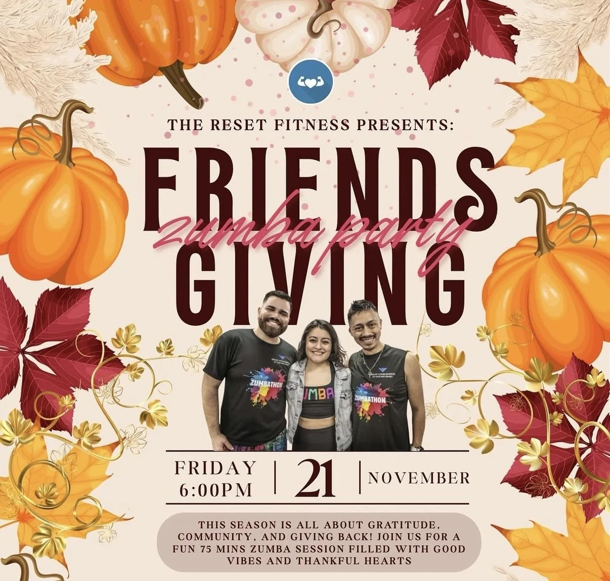 Friends Fitsgiving Zumba Class