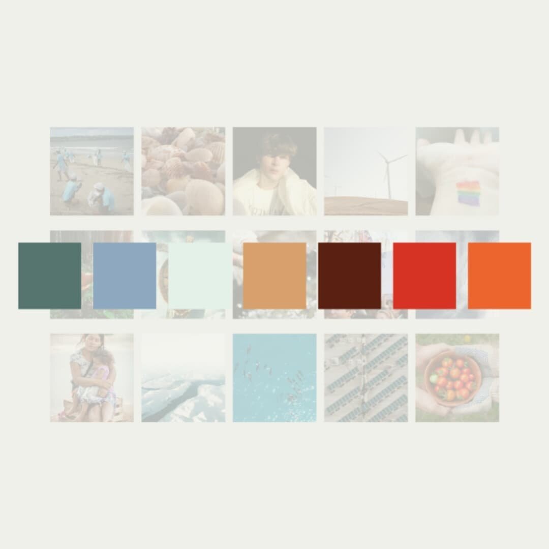 Moodboarding and colour choosing 😍

A little bit of a colour geek, if you can't tell!

Stage 1 usually consists of x3 concepts, and we can move forward with one, or combine. This time we've decided to combine two of the concepts for a palette that's