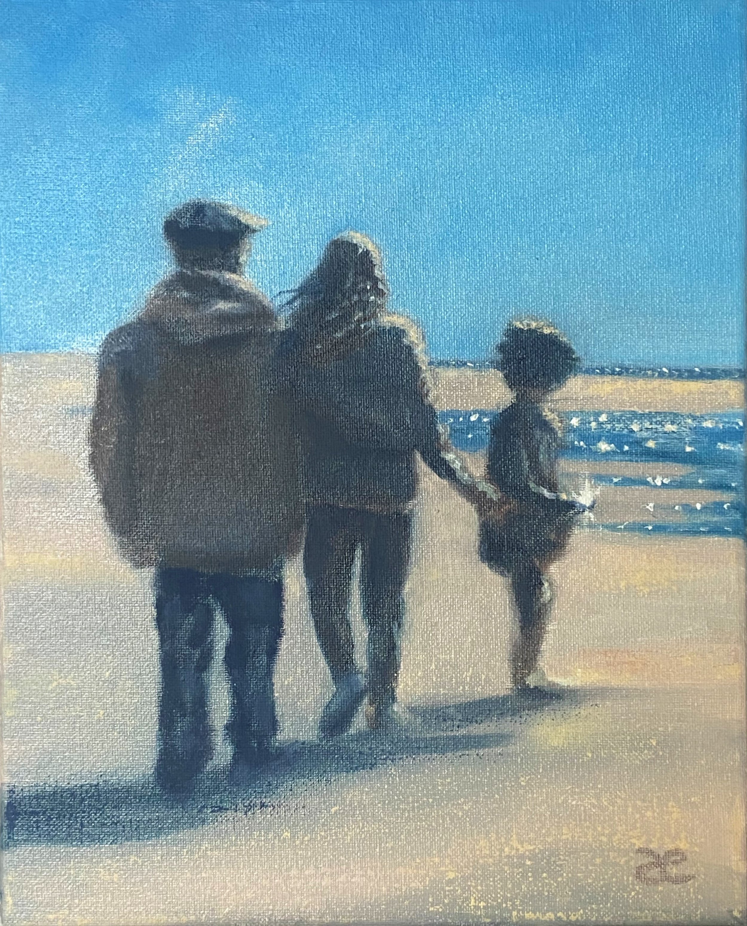 The three of us, study for Towards Light