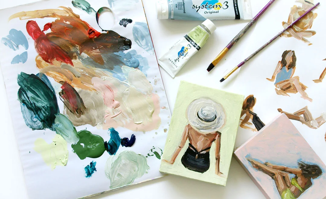 Floppy hats &amp; 50's bathing suits