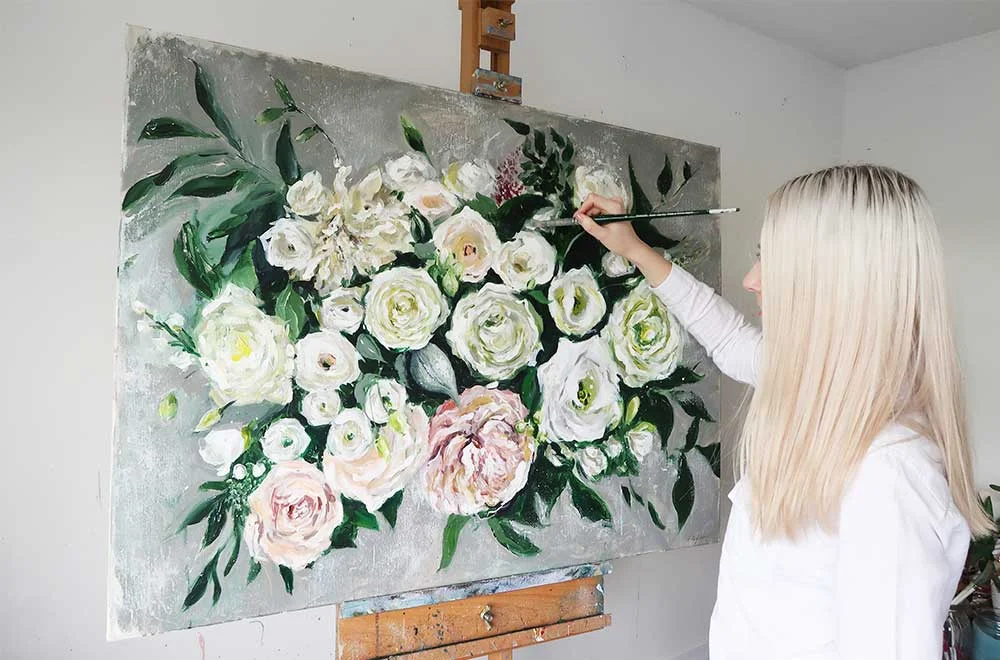 Wedding Bouquet Painting