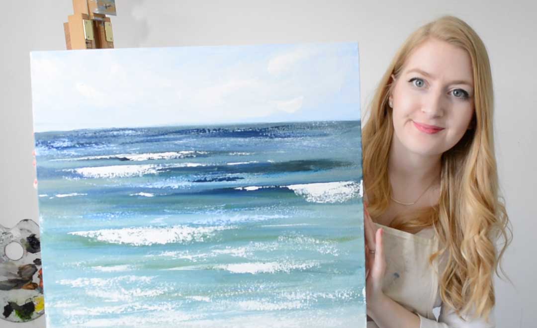Full Tutorial: How to Paint Sunset Acrylic — Katie Jobling