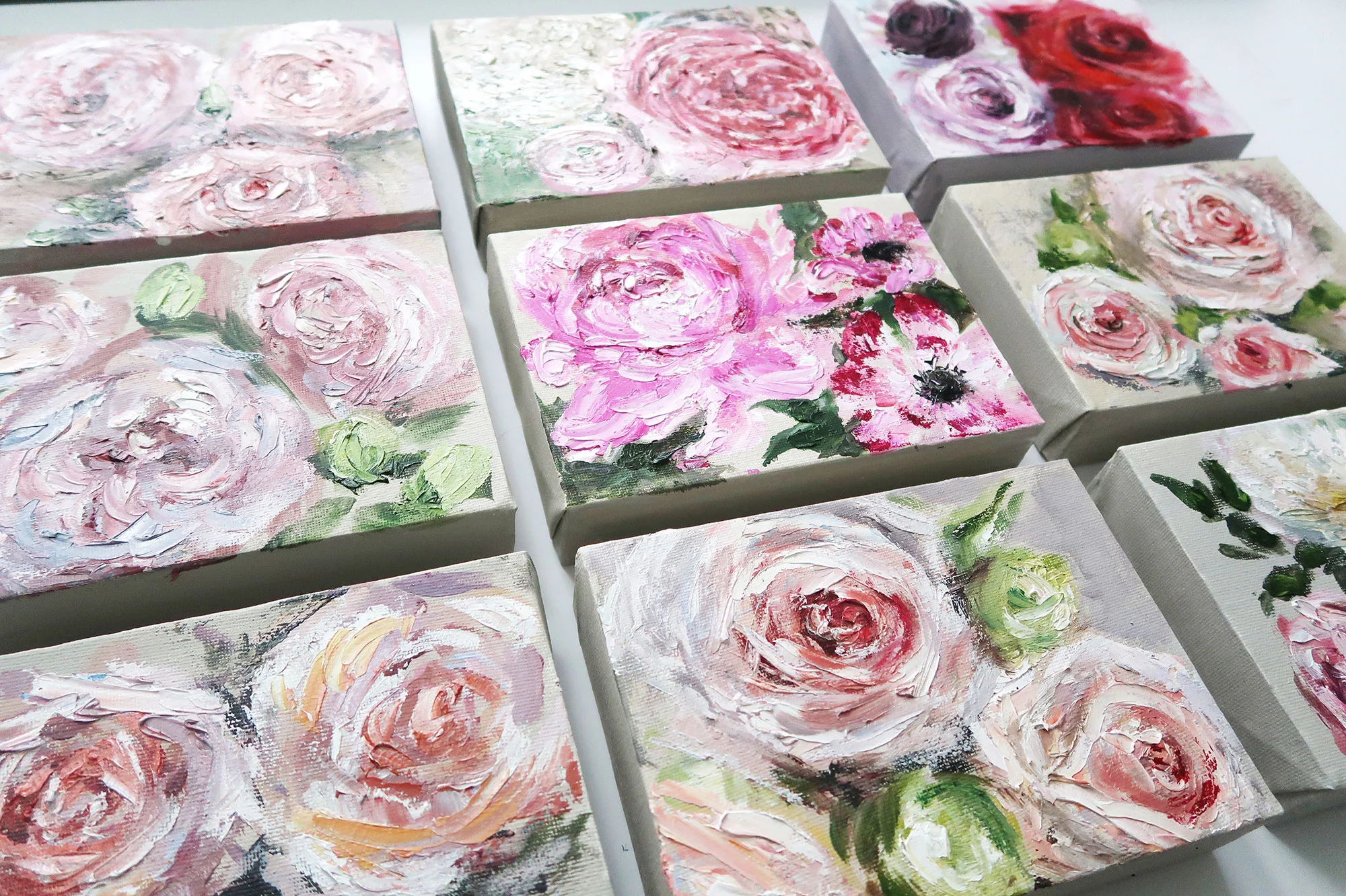New Mini Flower Paintings