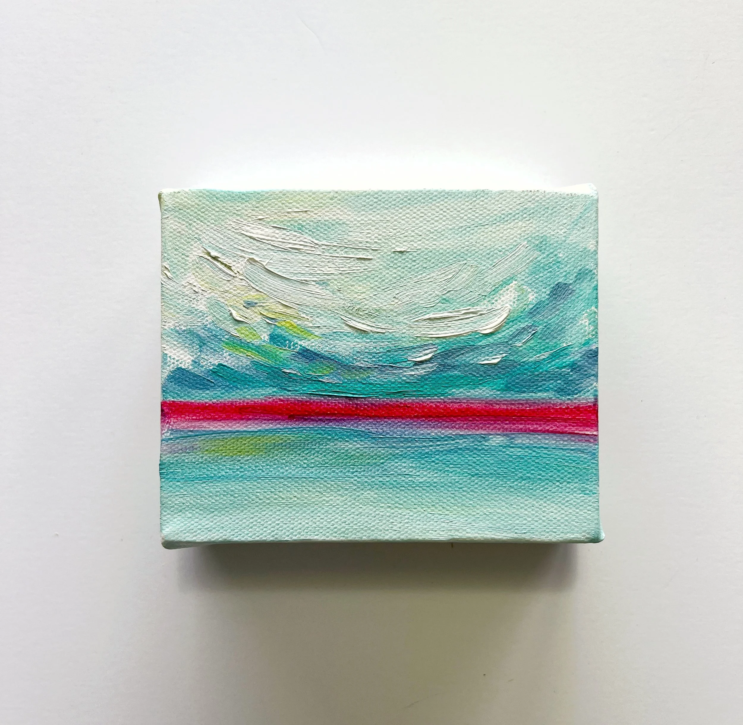 Seascape in oil 5x4"