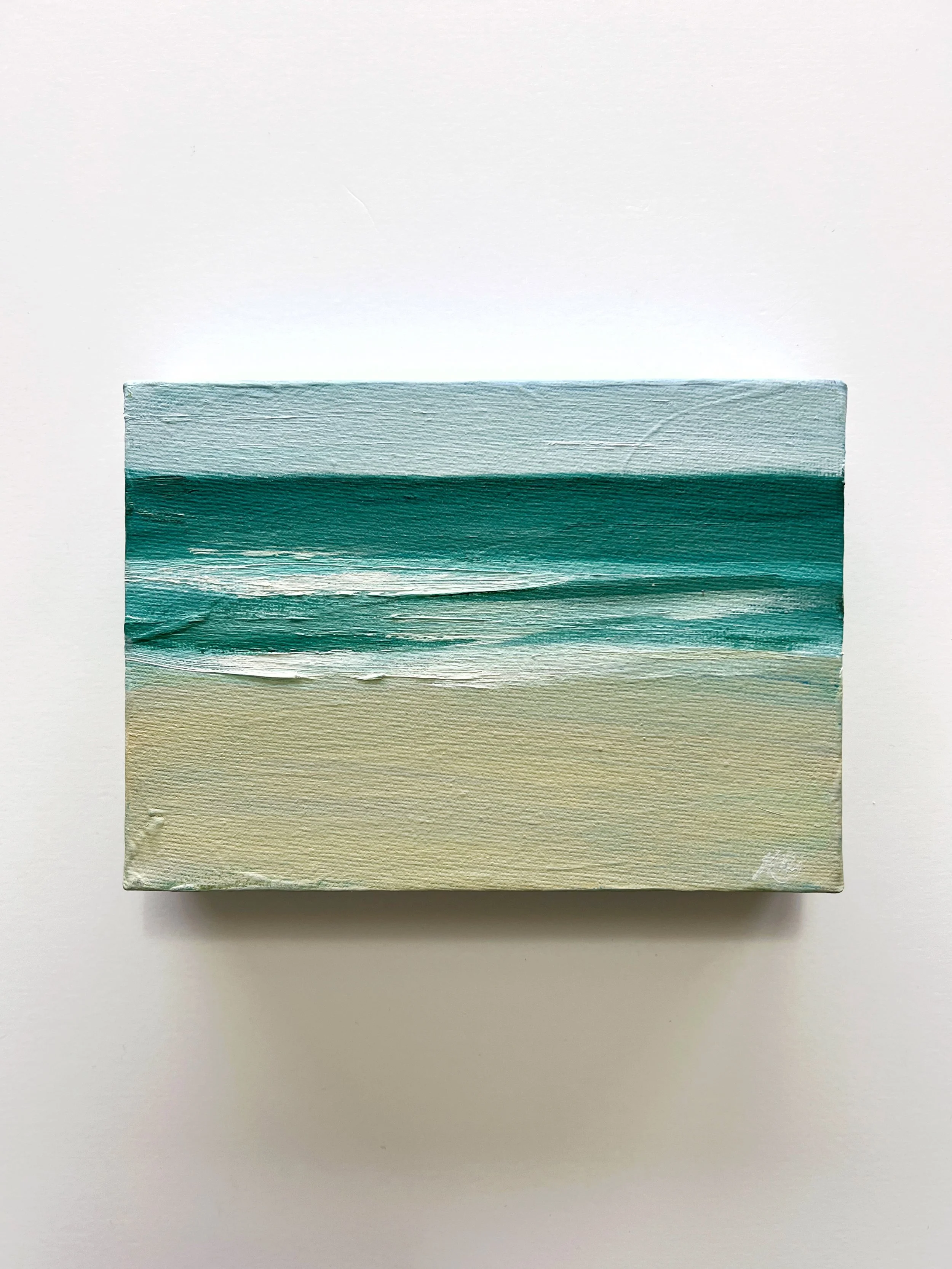 Seascape in oils 5x7"