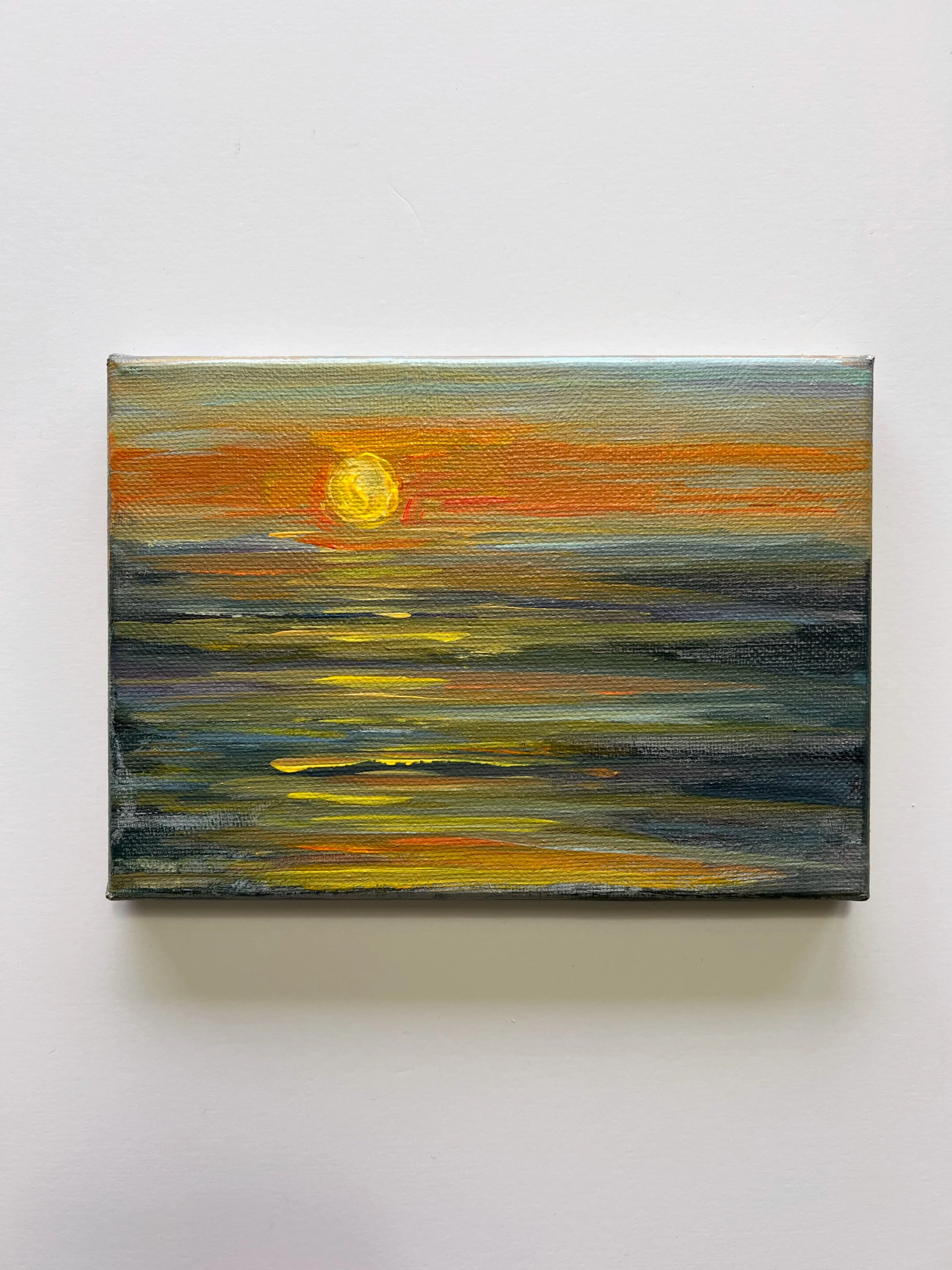 Sunset Acrylic on canvas 8x6"