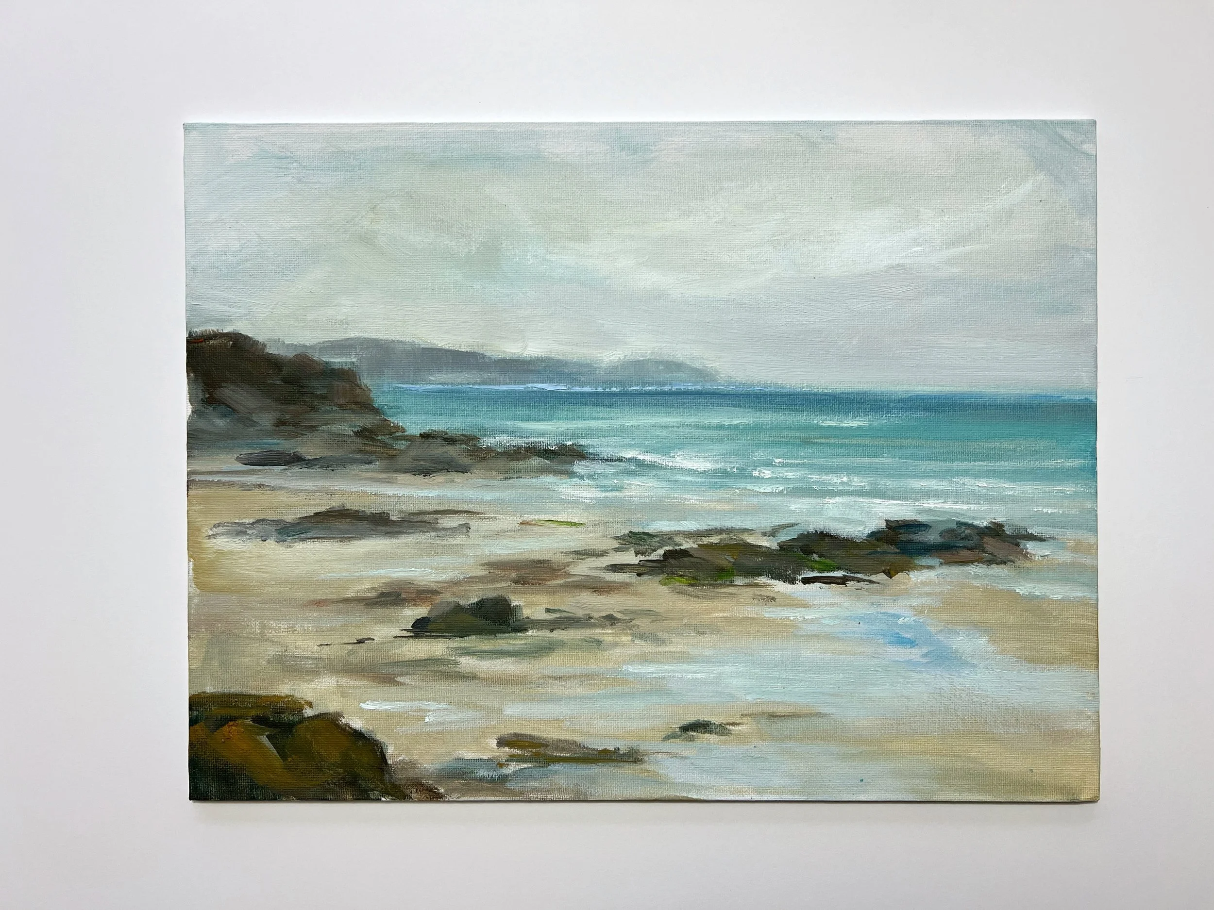 Cornish Seascape in oils 12x16"