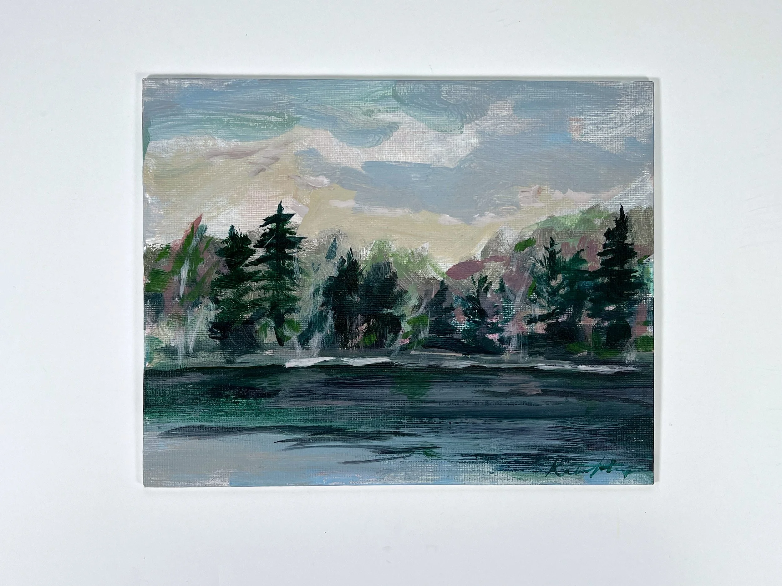 Plein-Air Lake District Painting on canvas board 8x10"