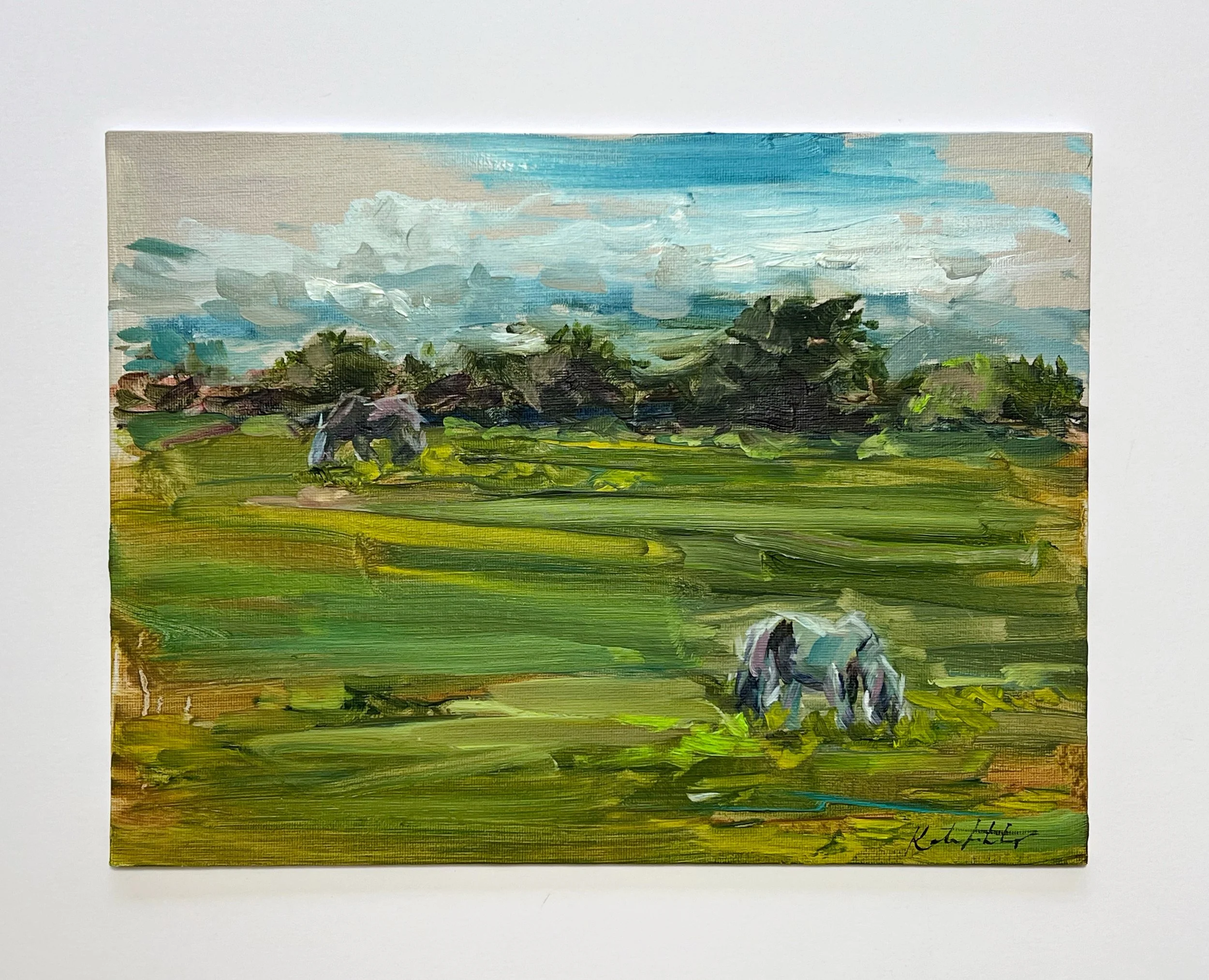 Countryside Oil Painting 9x12"