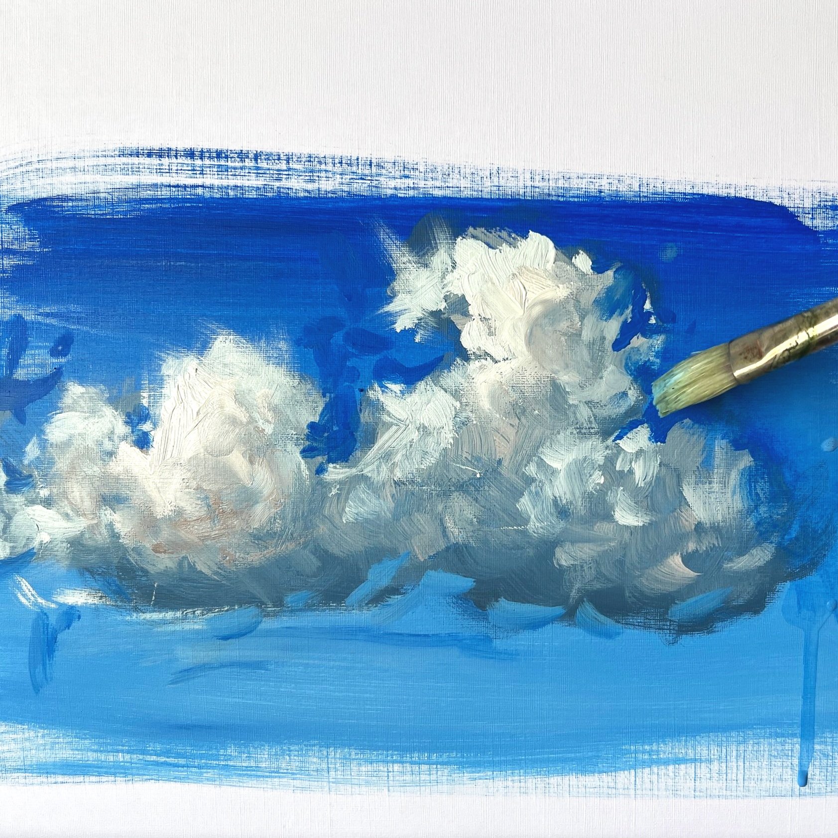 How to Paint Clouds in Acrylics