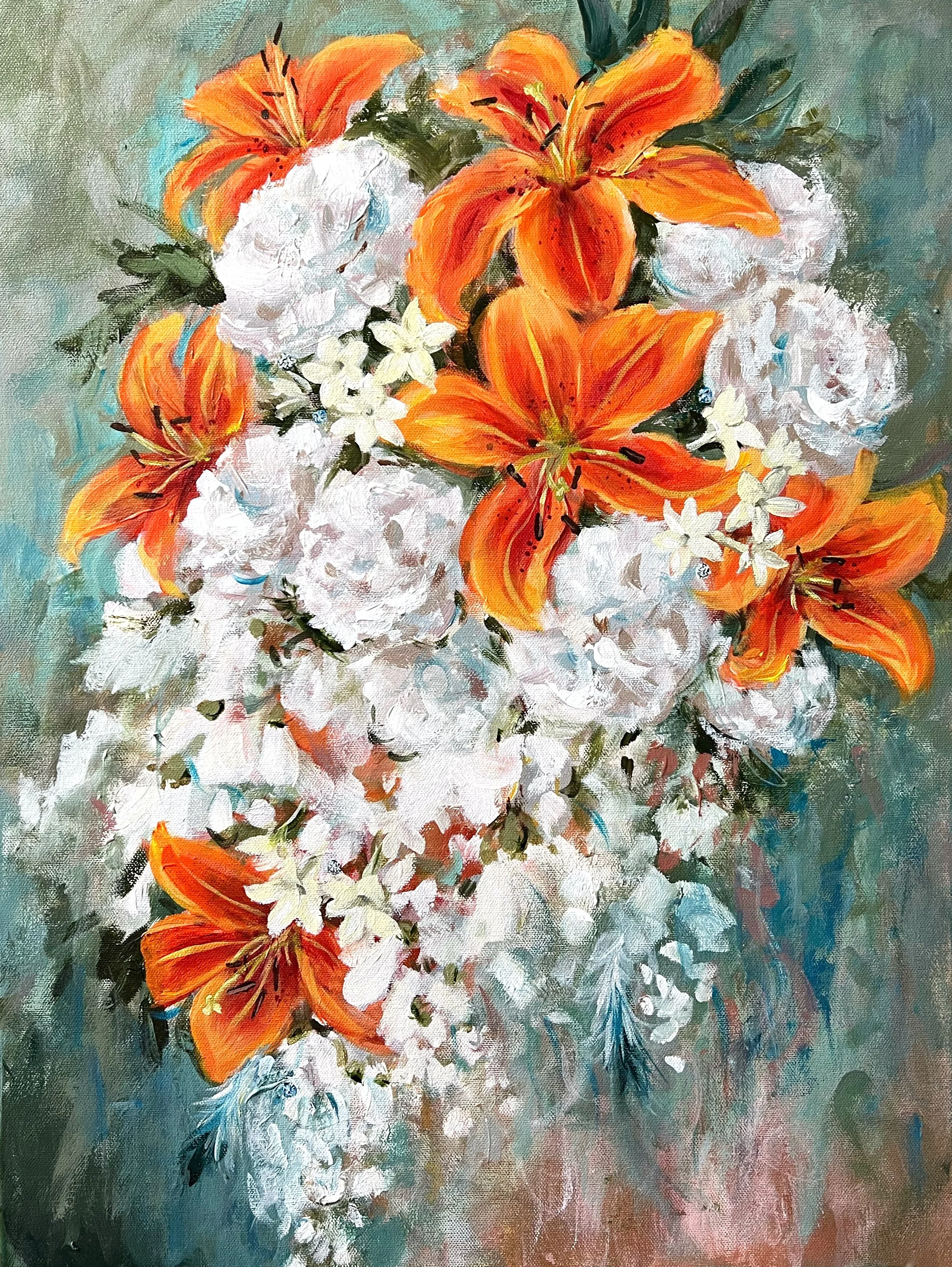 RESERVED - Bouquet Commission for Tonya (final painting)