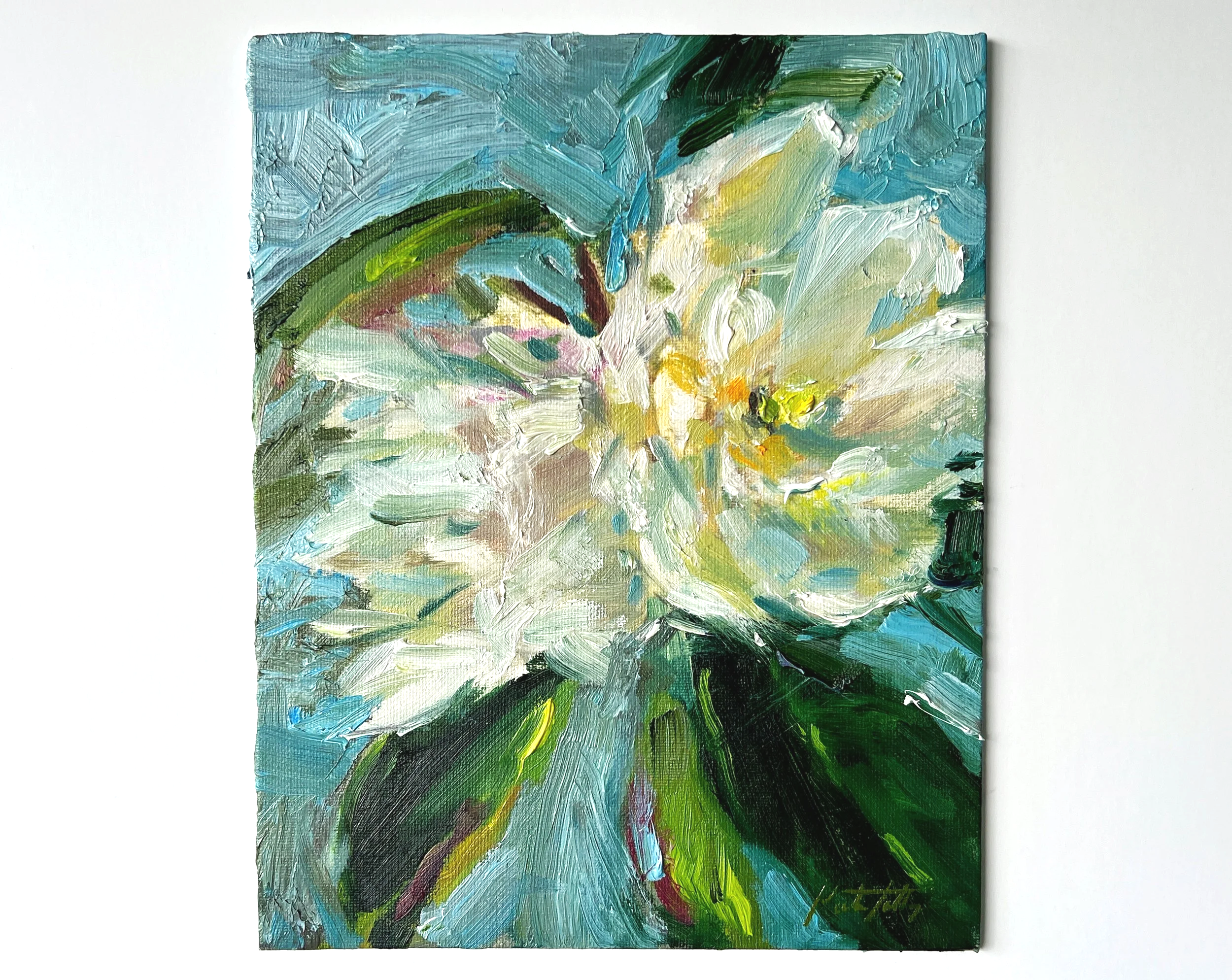 Magnolia Study in Oil