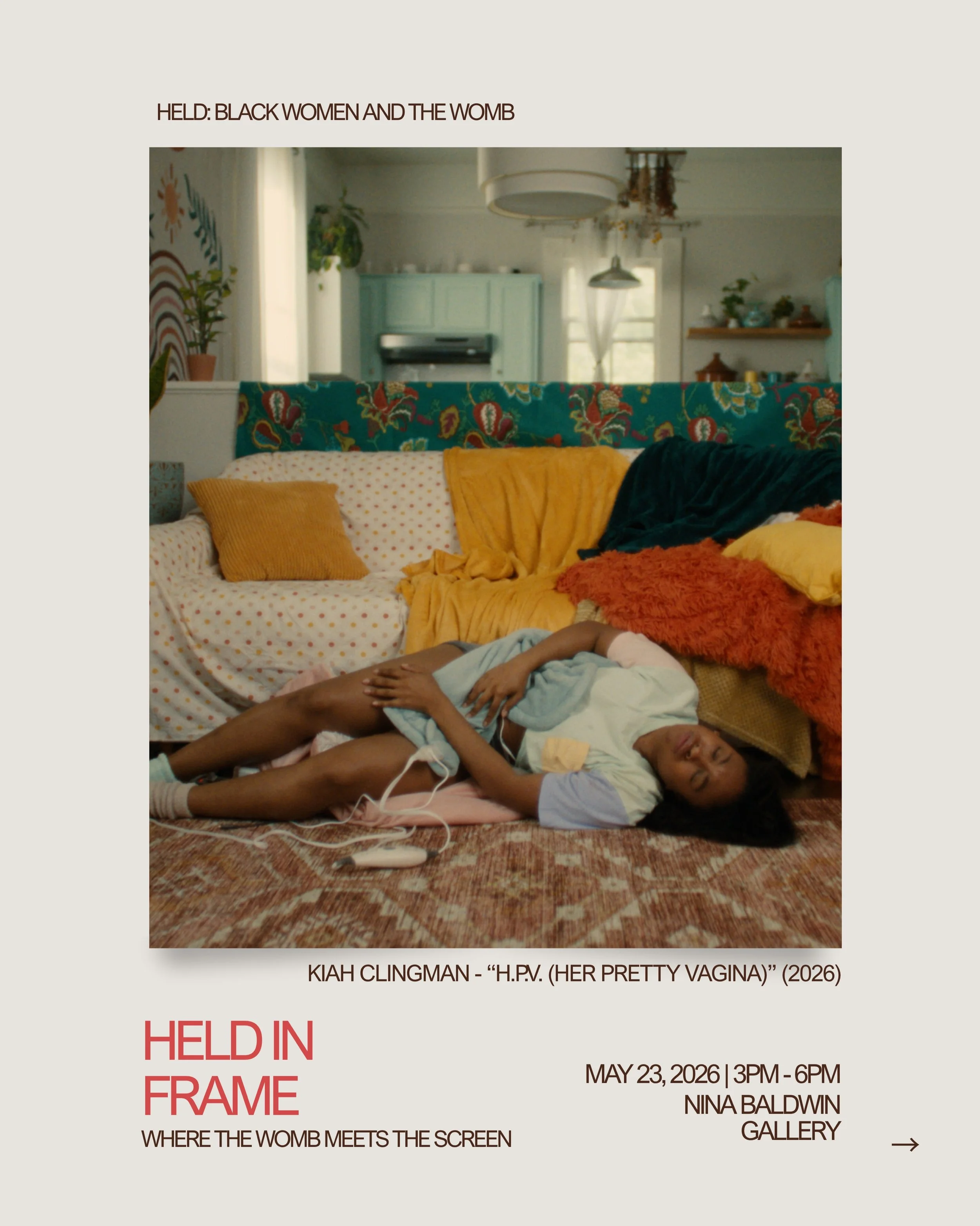 We will be presenting an exclusive, never-seen-before clip for our short film H.P.V. - Her Pretty Vagina this Saturday May 23rd @ninabaldwingallery and discussing womb health. Limited seats! Deets below: 

SAT May 23rd, 3pm-6pm. Ticket link in @phyll