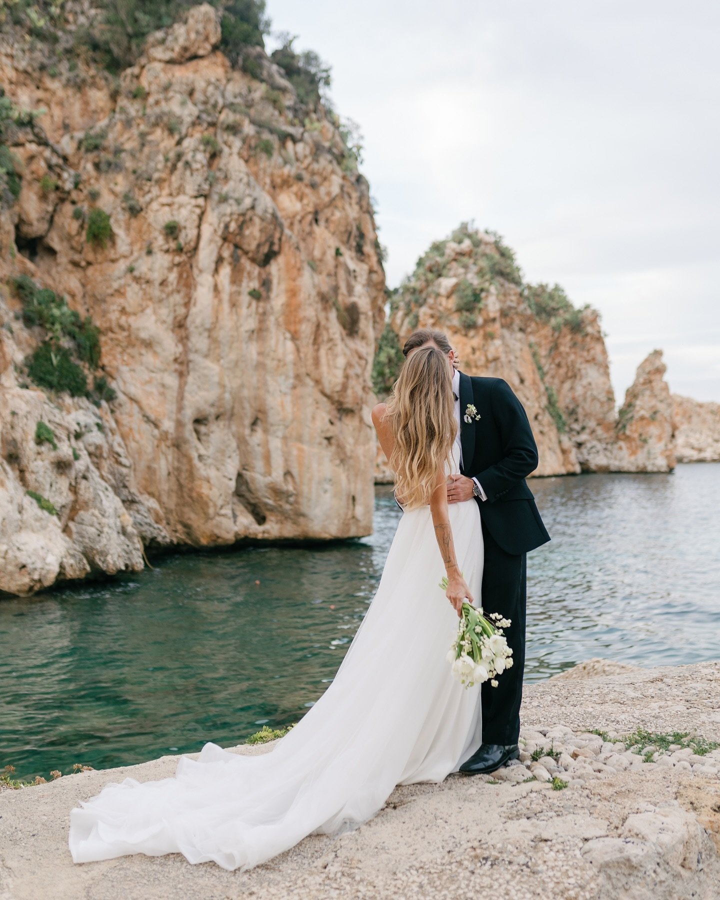 The ceremony of dreams&hellip; Using the natural beauty of the Sicilian coastline that surrounded them as the backdrop to their wedding ceremony, it was hard not to feel emotional as E&amp;C exchanged the sweetest personal vows. 

Surrounded by their