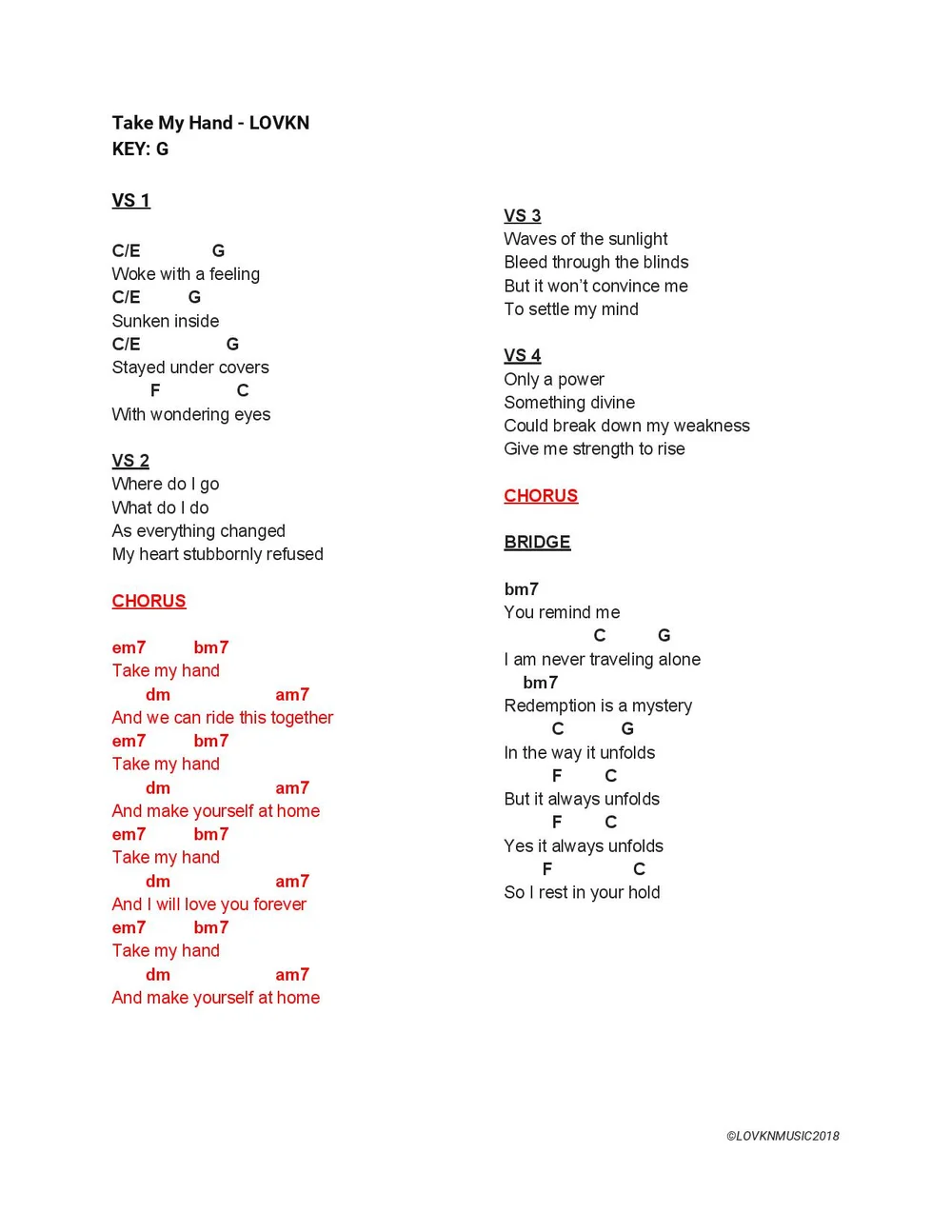 Take My Hand Lovkn Take My Hand Lovkn