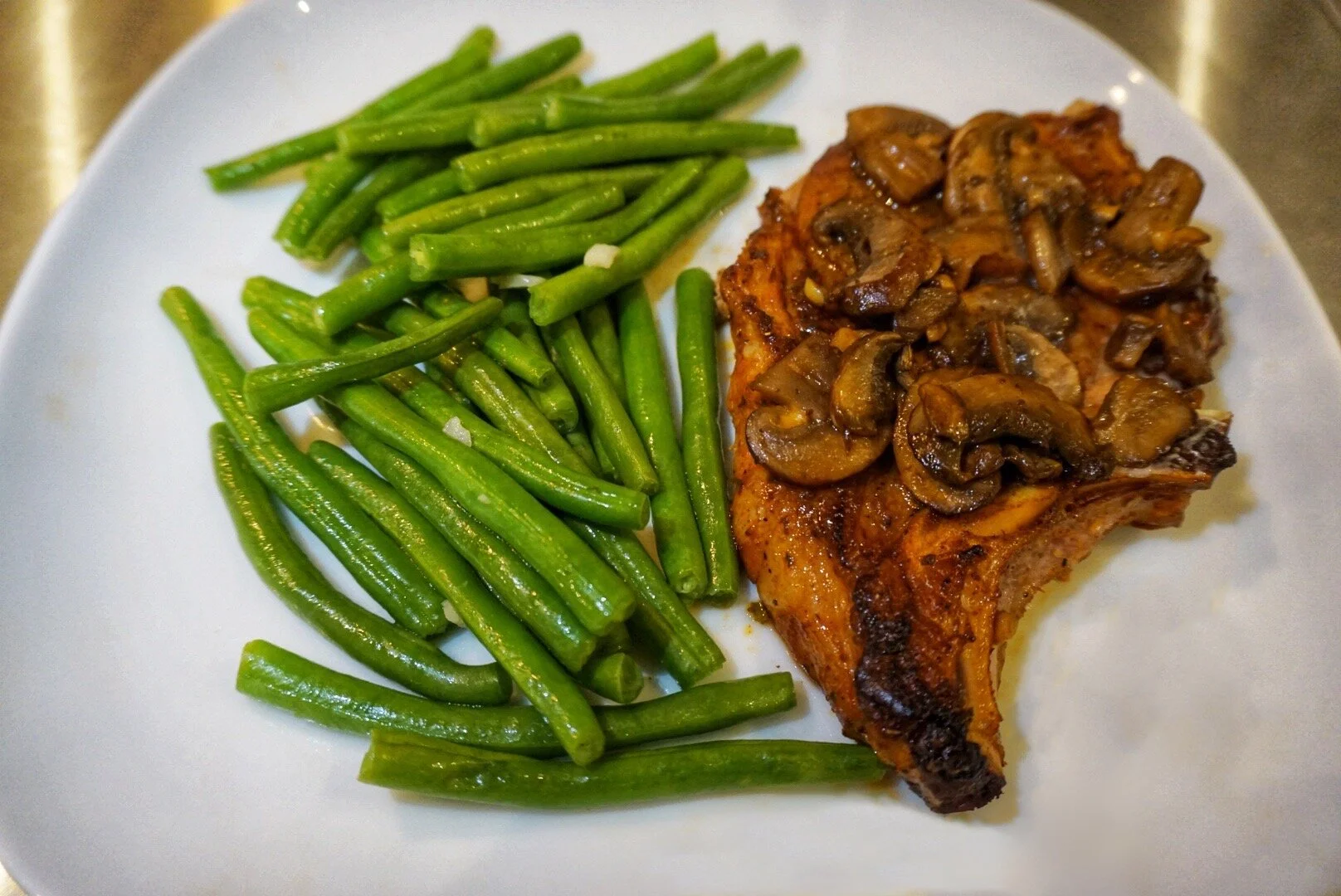 Home Chef - Marsala Mushroom Smothered Bone-In Pork Chop