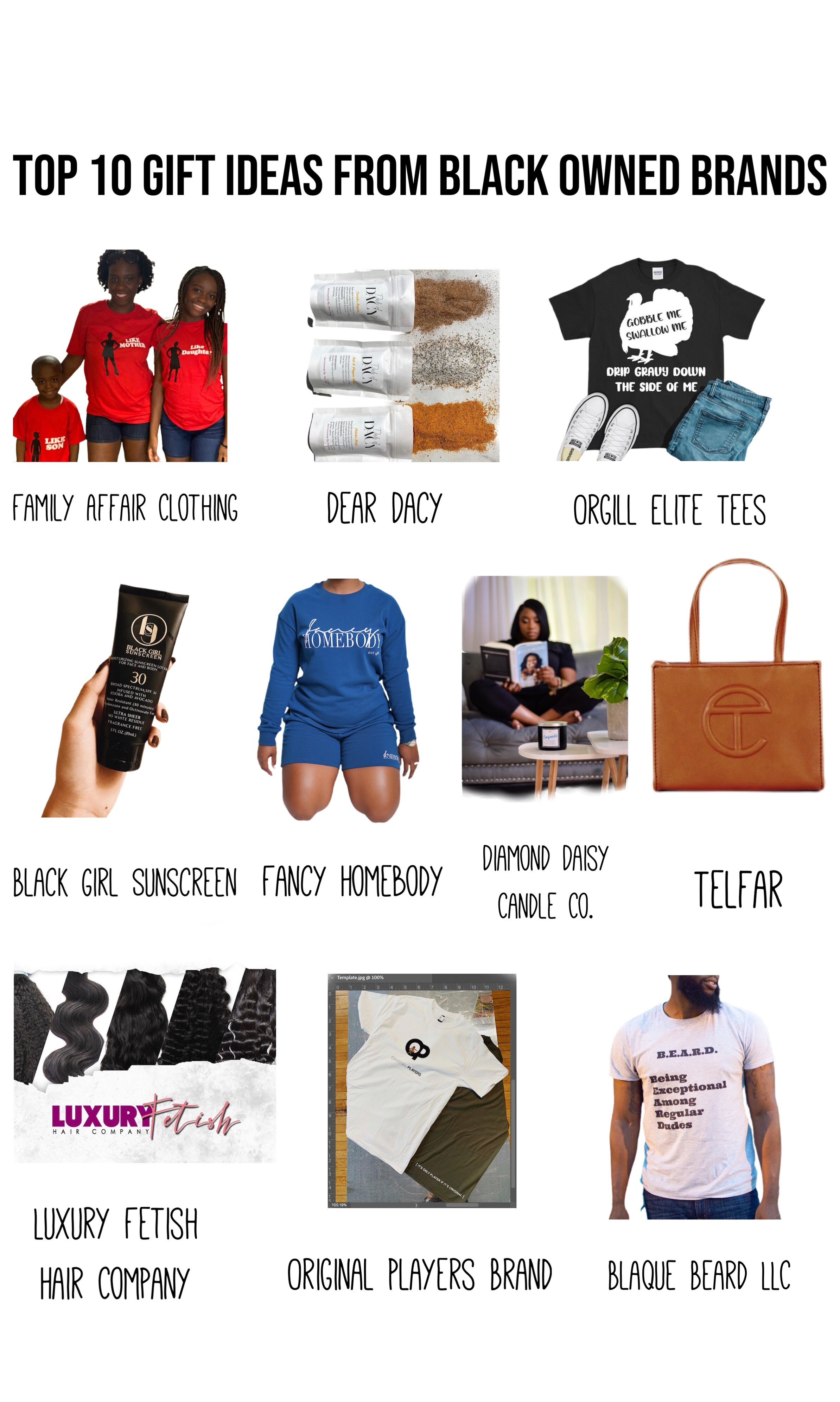 Top 10 Gift Ideas from Black Owned Brands