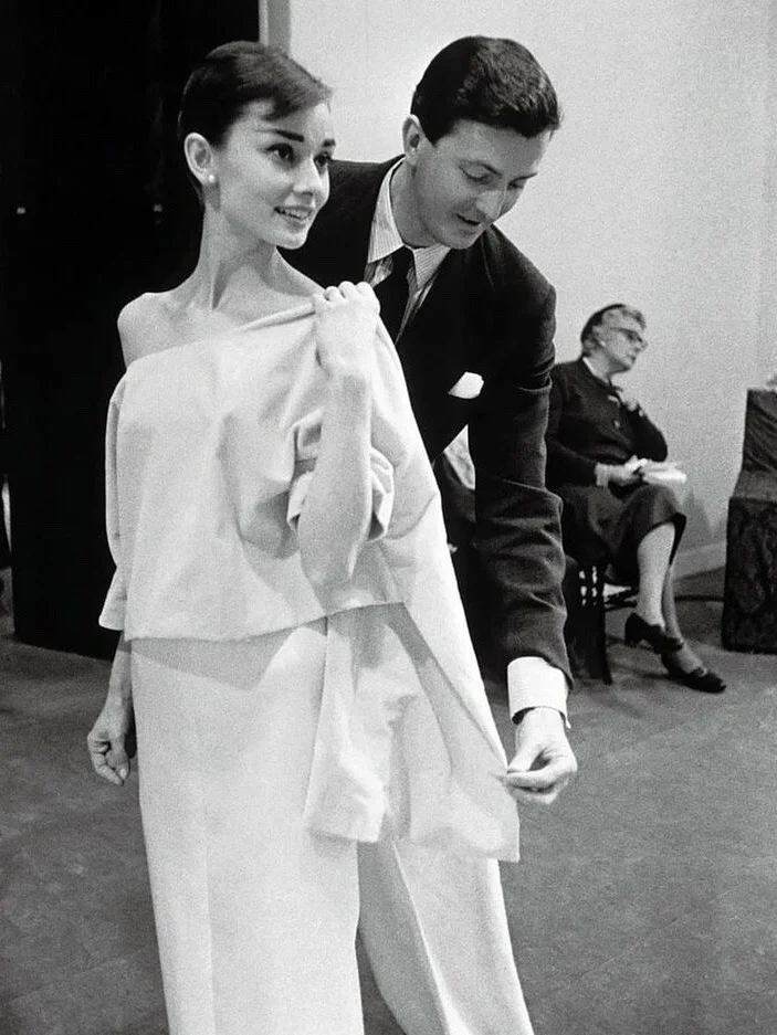 Givenchy fitting Audrey Hepburn 1956