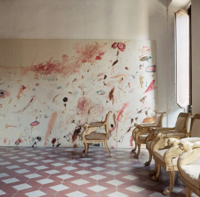 At home with Cy Twombly, Vogue 1966, shot by Horst P. Horst