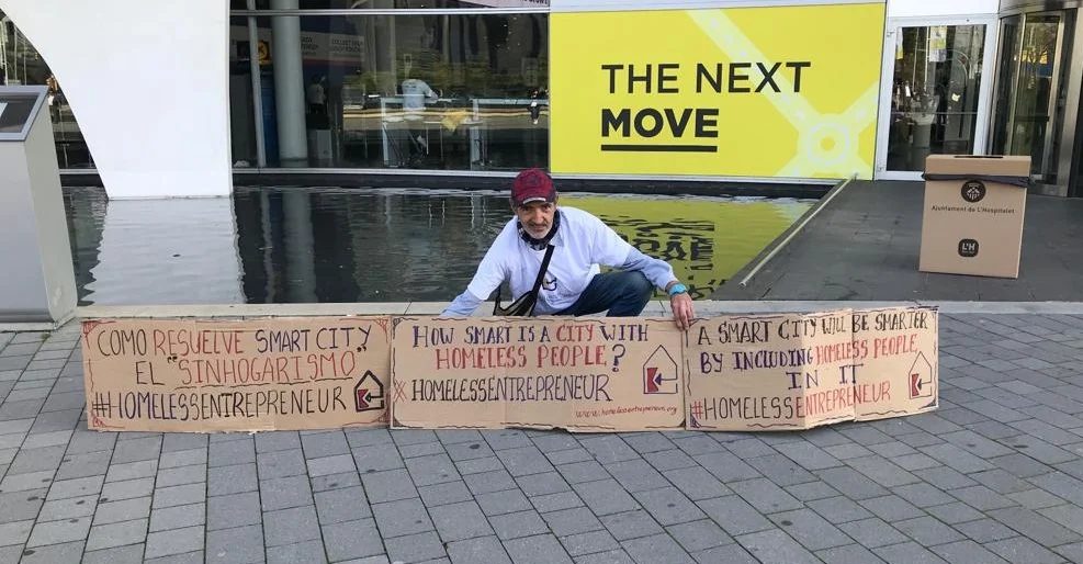 #HomelessEntrepreneur at  Smart City Expo World Congress 2018