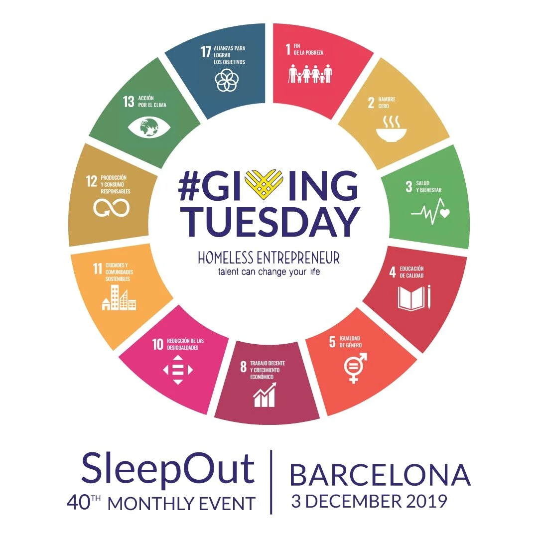 40 Edición de #TodosDurmiendoEnLaCalle: #GivingTuesday (3 de Diciembre 2019)