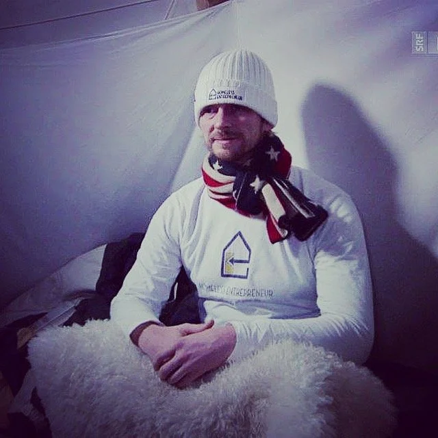 Andrew in teepee.JPG