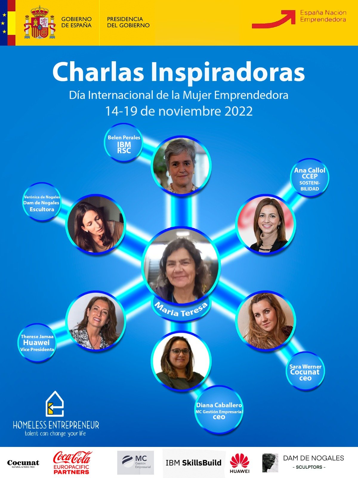 Charlas Inspiradoras entre 6 Mujeres Empoderadas y una Homeless Entrepreneur