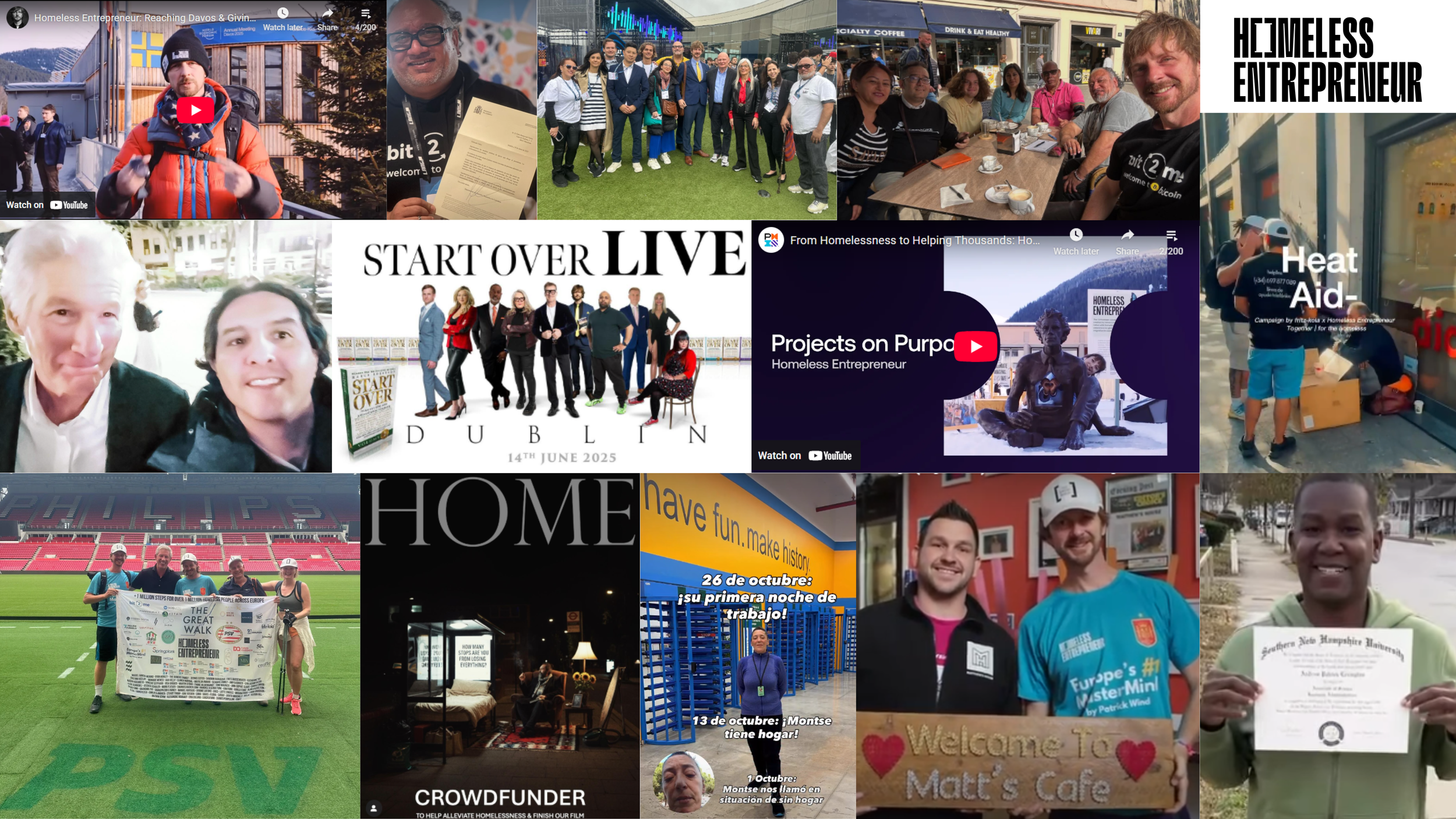 A Yearly Review of Homeless Entrepreneur in 2025 in 9 Pictures &amp; 4 Videos