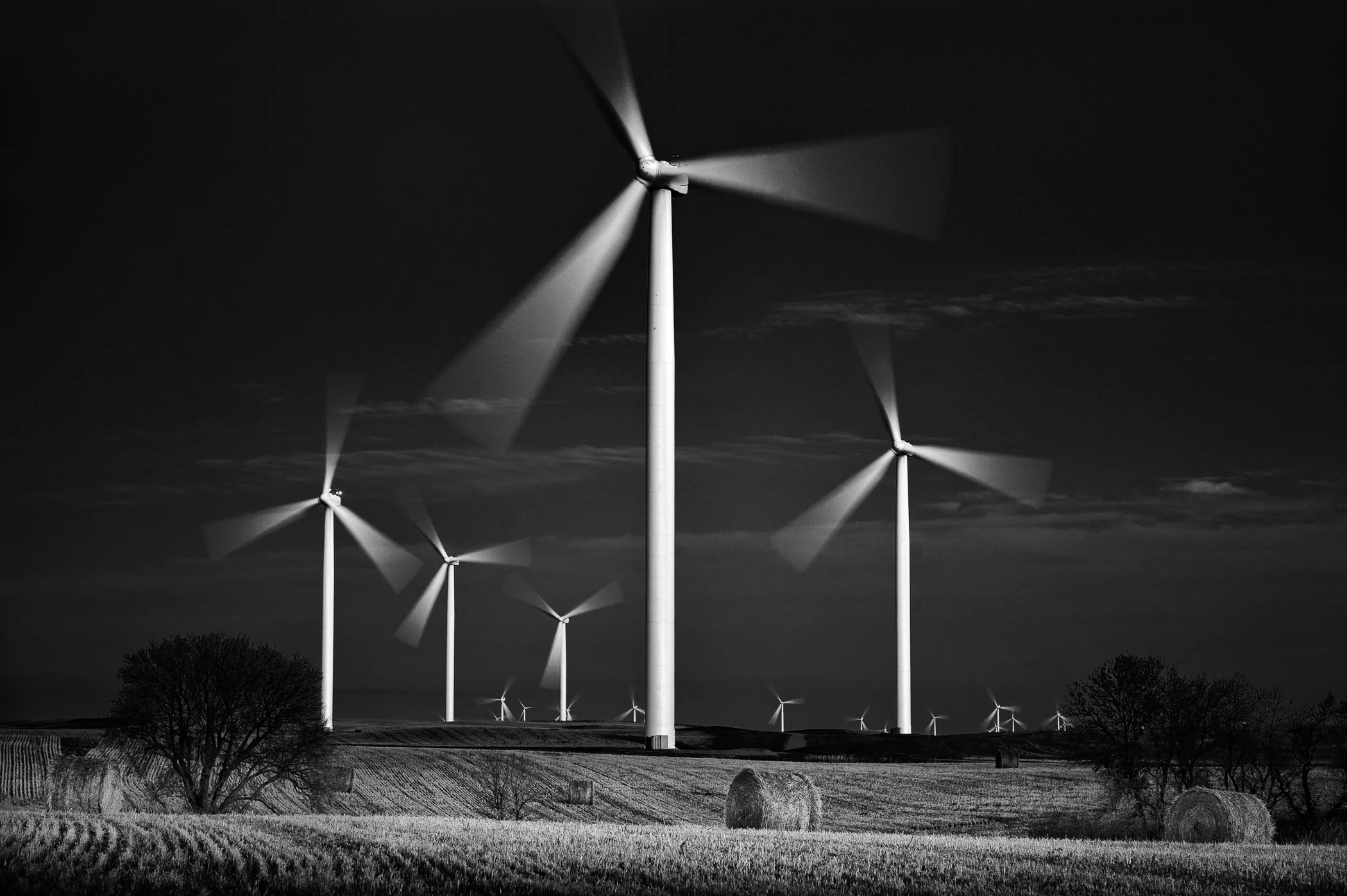 Encroaching Wind Turbines, North Dakota