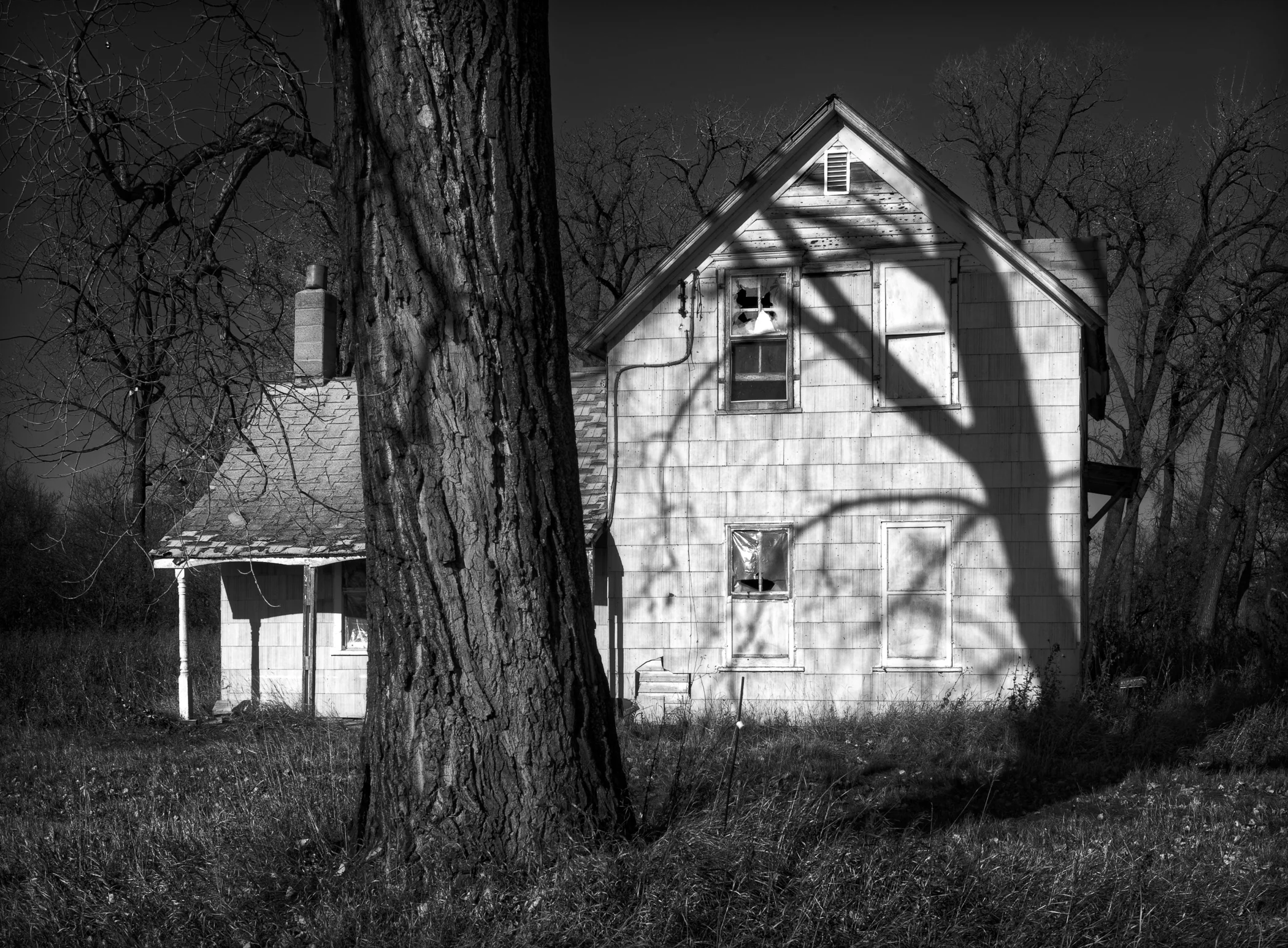 Shadow Over Farmstead House, North Dakota