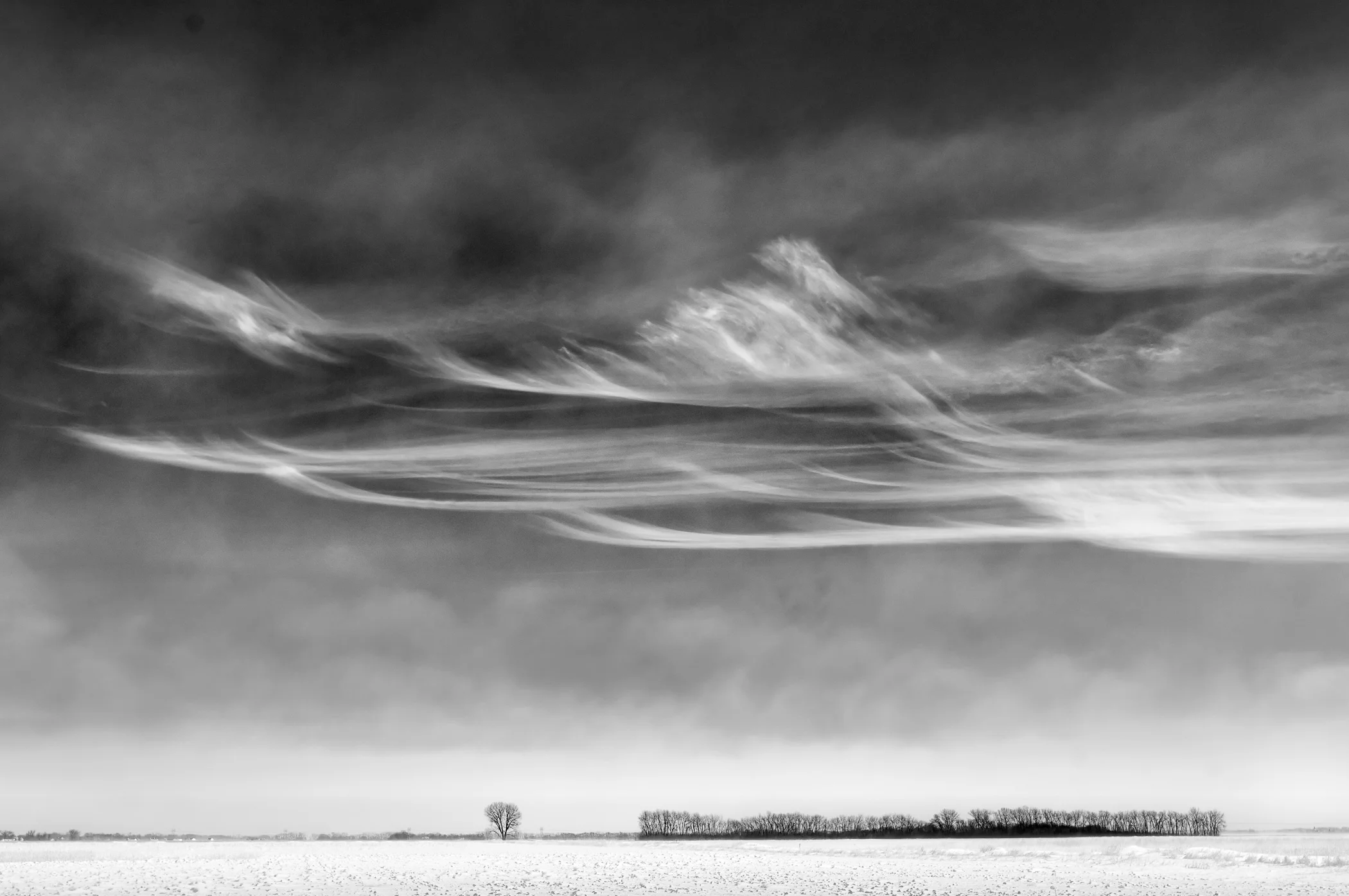 Wispy Clouds, North Dakota