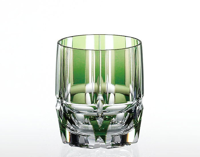 Edo Kiriko Whiskey Glass "Bamboo Stem Series" by Kagami Crystals