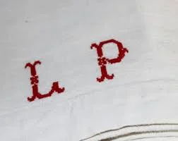 monogrammed french linen