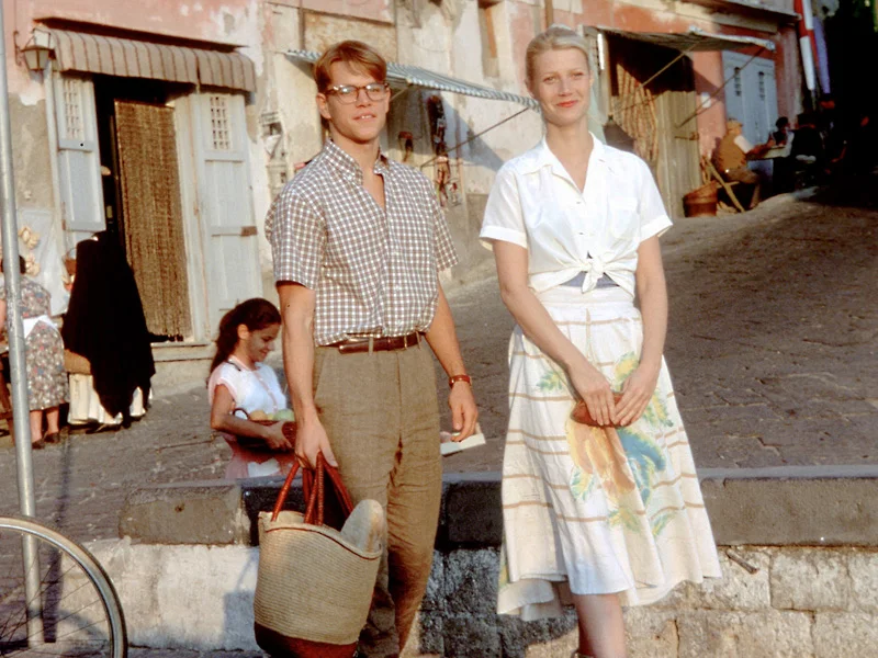 Matt Damon and Gwyneth Paltrow as Tom Ripley and Gwyneth Paltrow 