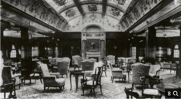 Interior of the Lusitania 