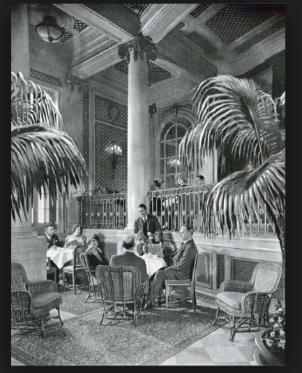 The Winter Garden on board the S.S. Leviathan 