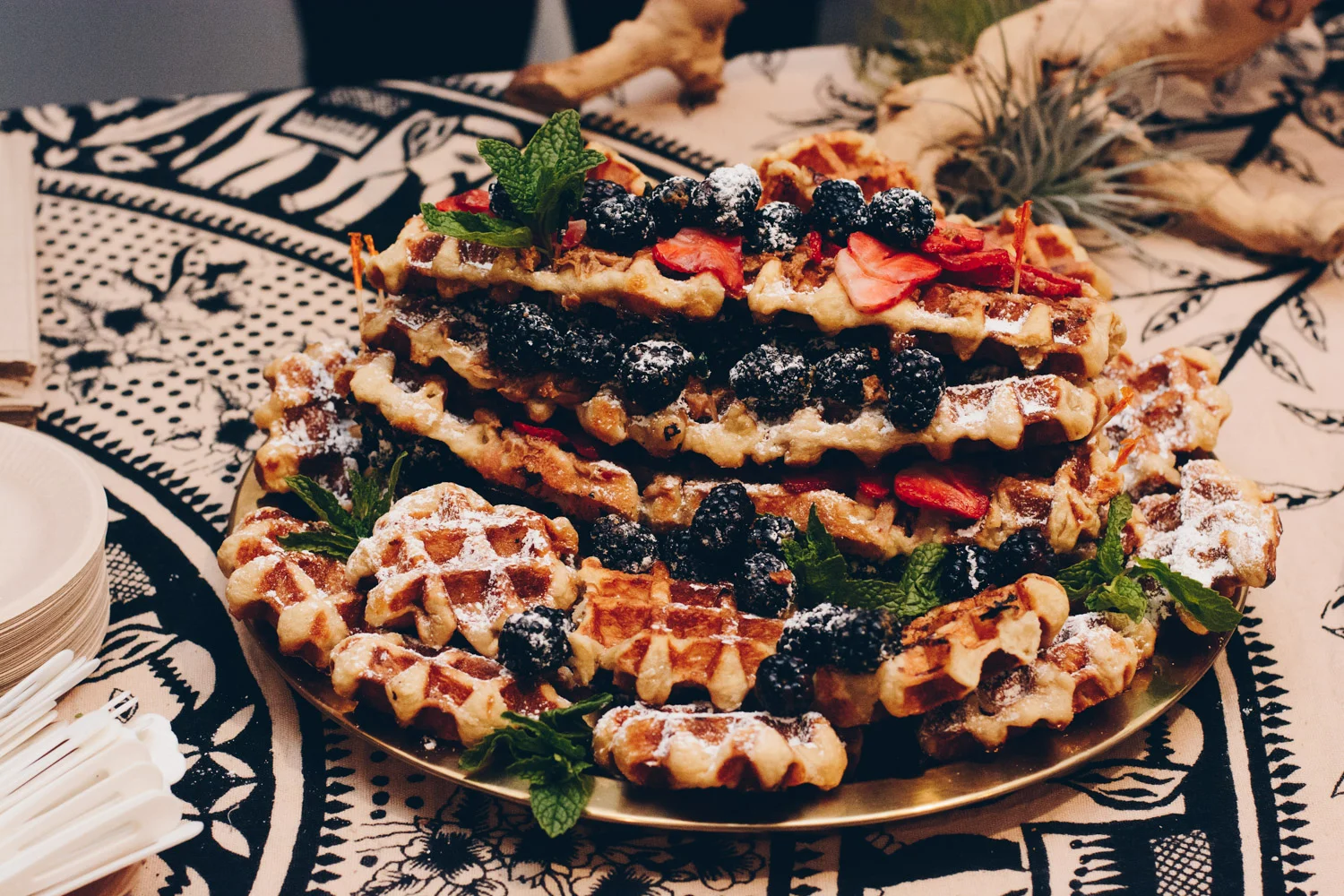 Waffle Cake by WowWowWaffle . Photo by Rachel of Eye of Nirvana .