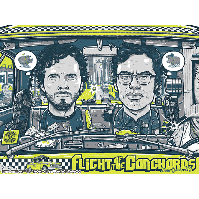 flight of the conchords jemaine poster