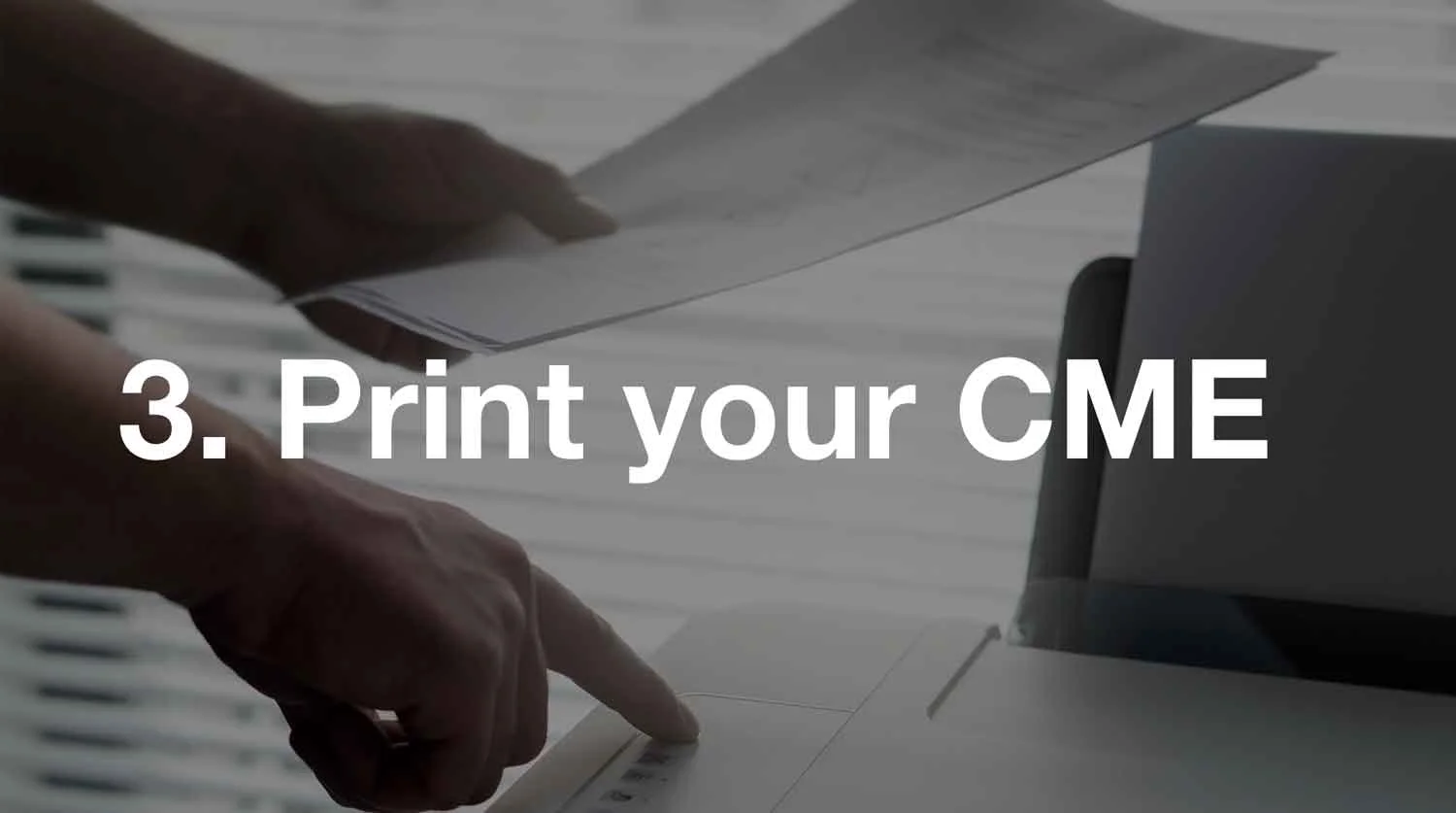 Once you score 75% or higher on the quiz, you will be emailed a certificate of CME ( AMA PRA Category 1 Credits™ ) and approval of the activity for MOC Part II Self-Assessment. Sign up for CME membership and get started! (If within the first 30 days you are unhappy for any reason, we will refund you) CEU details for NPs , PAs , Psychologists Not ready to sign up? Start with these free CME episodes: here