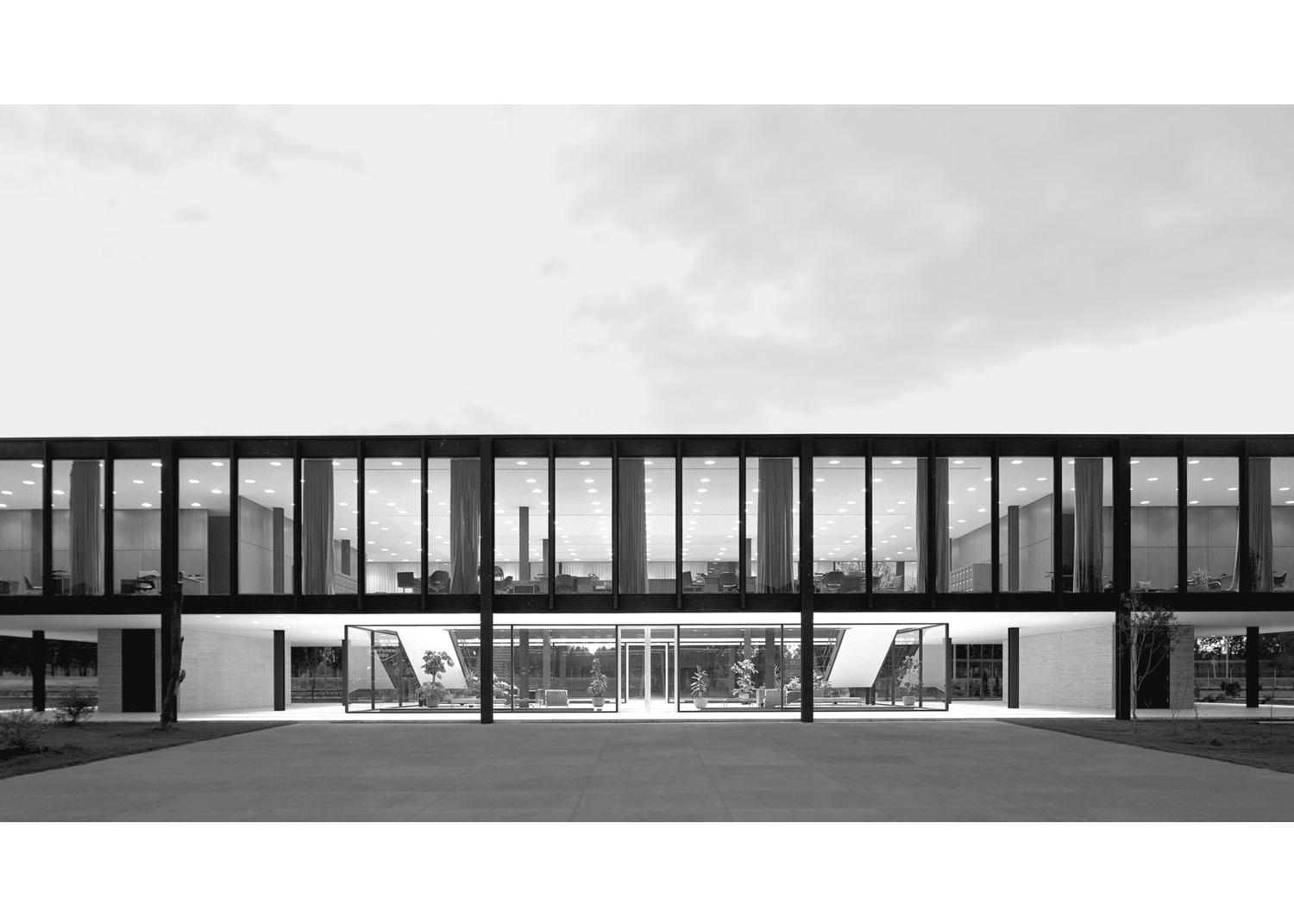 Bacardi Building Mexico City Twilight Sky The Modernist Collection