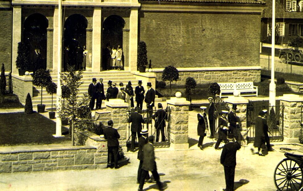 Kong Haakon VII var tilstede da nybygget til Stavanger kunstforening på Madlaveien ble offisielt åpnet i 1925. Foto: John Kjølvik