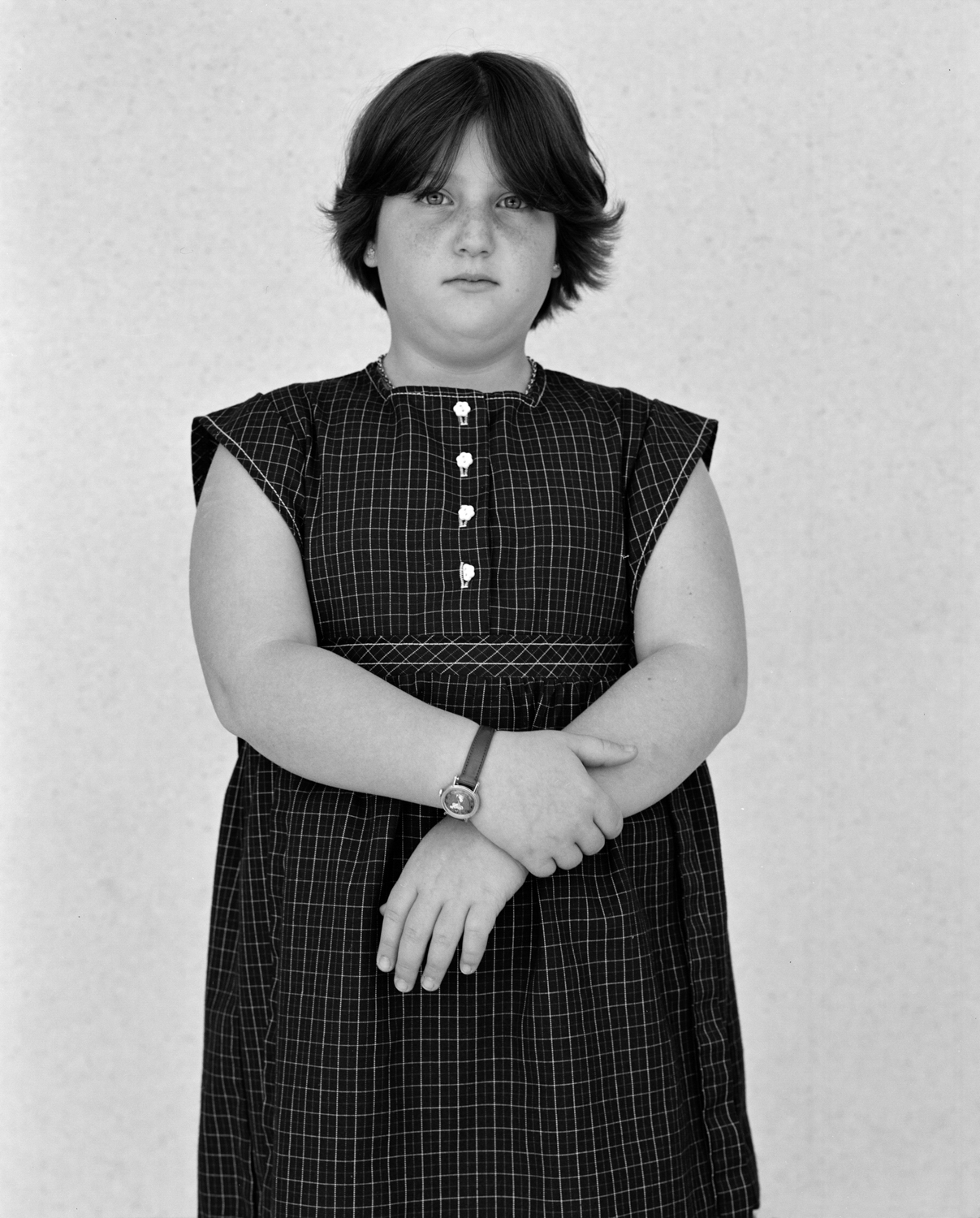 Girl at Temple Beth Israel, Houston, TX, 1975