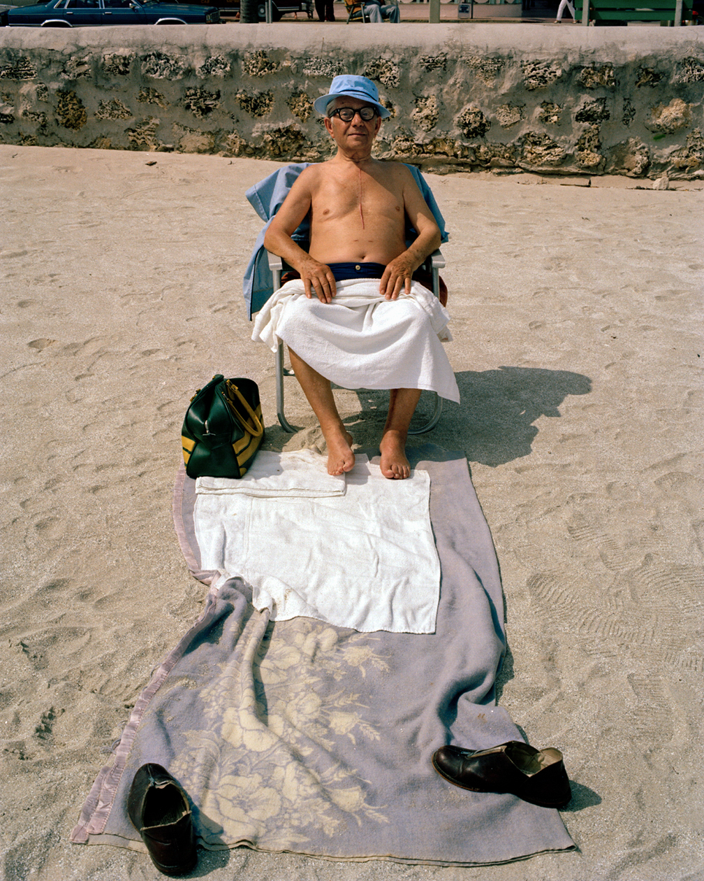 Untitled (Man with Towels) Miami, South Beach, 1982-85