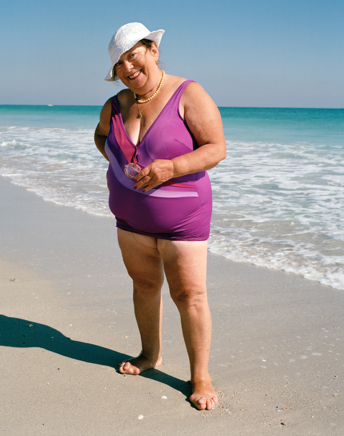 Untitled (Woman in Purple Bathing Suit) Miami, South Beach, 1982-85