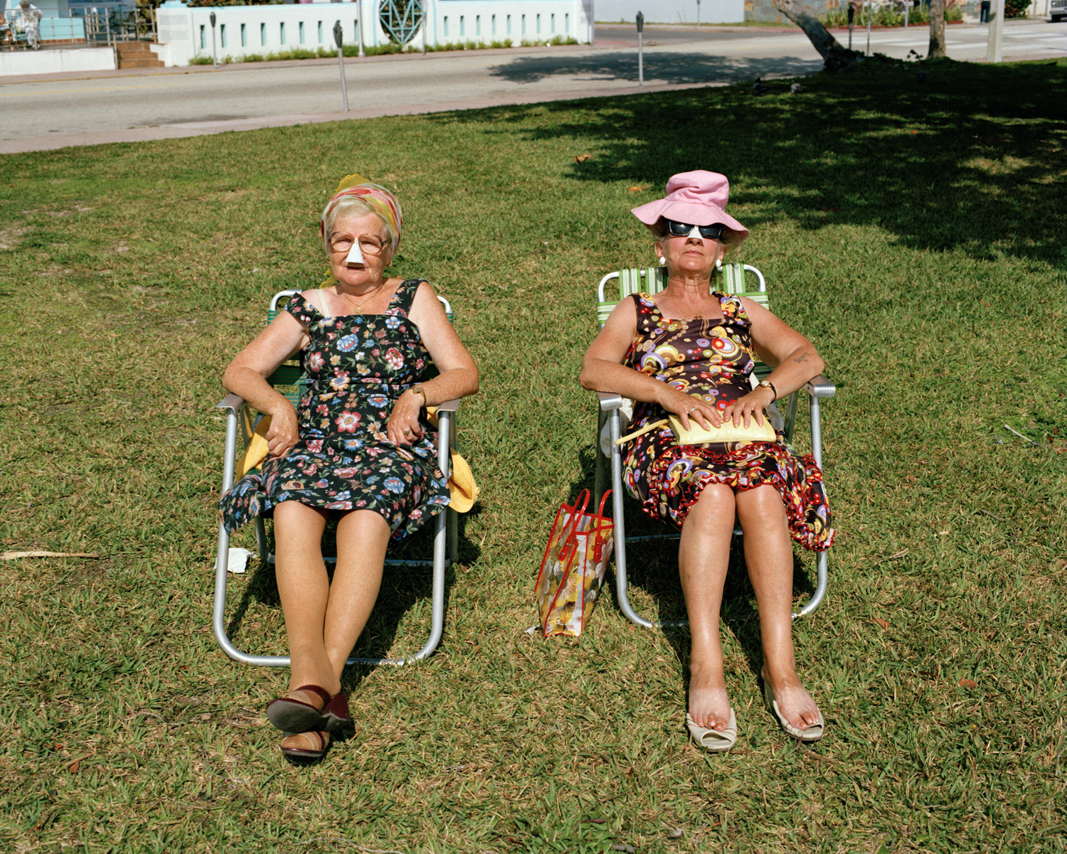 Untitled (Two Women on Lawn)  Miami, South Beach, 1982-85